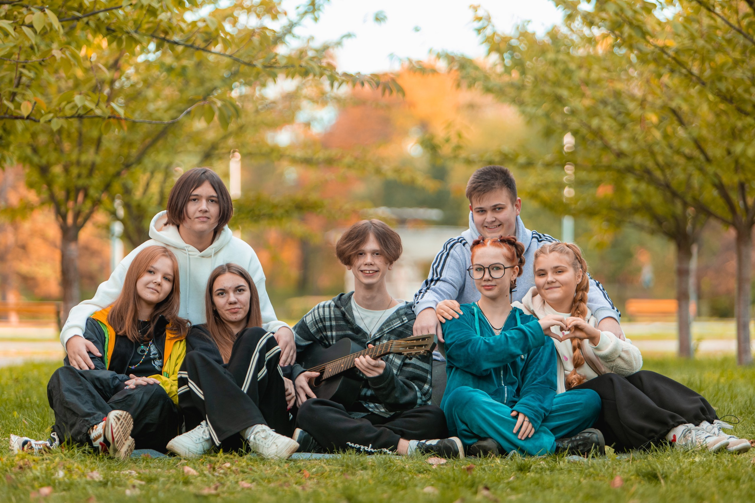 Вулична зйомка школярів (Дубова роща). Фотограф Катерина Ковальчук