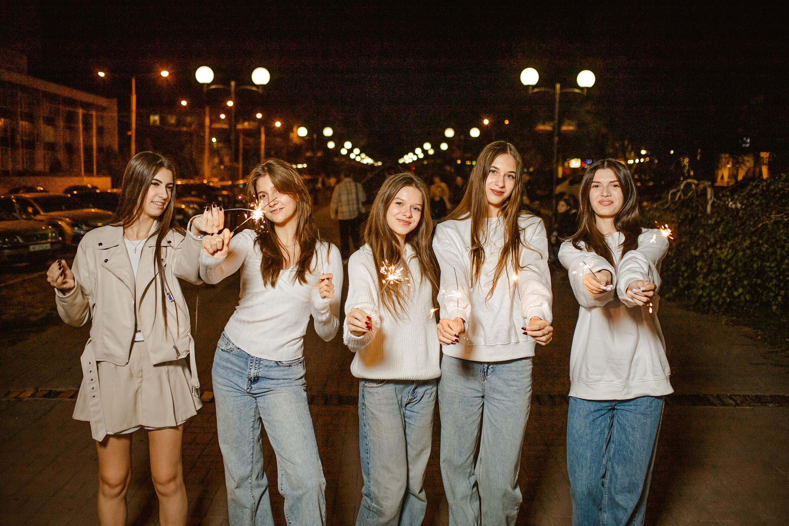 Нічна зйомка школярів. Фотограф Катерина Ковальчук