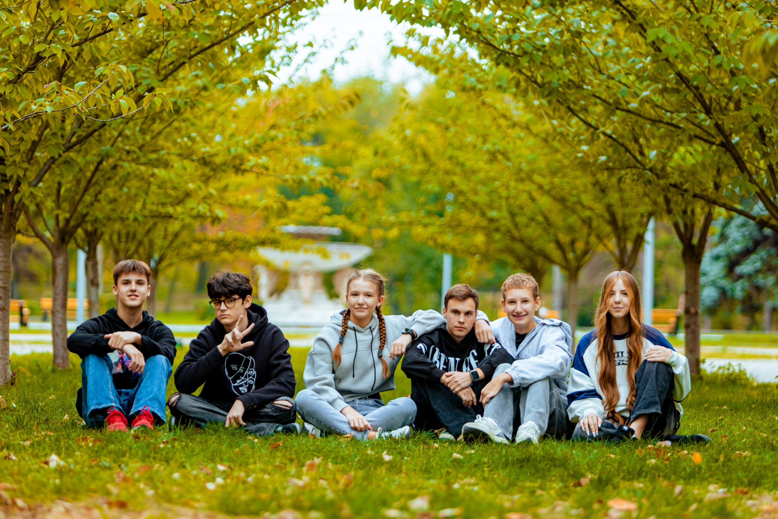 Вулична зйомка школярів (Дубова роща). Фотограф Катерина Ковальчук