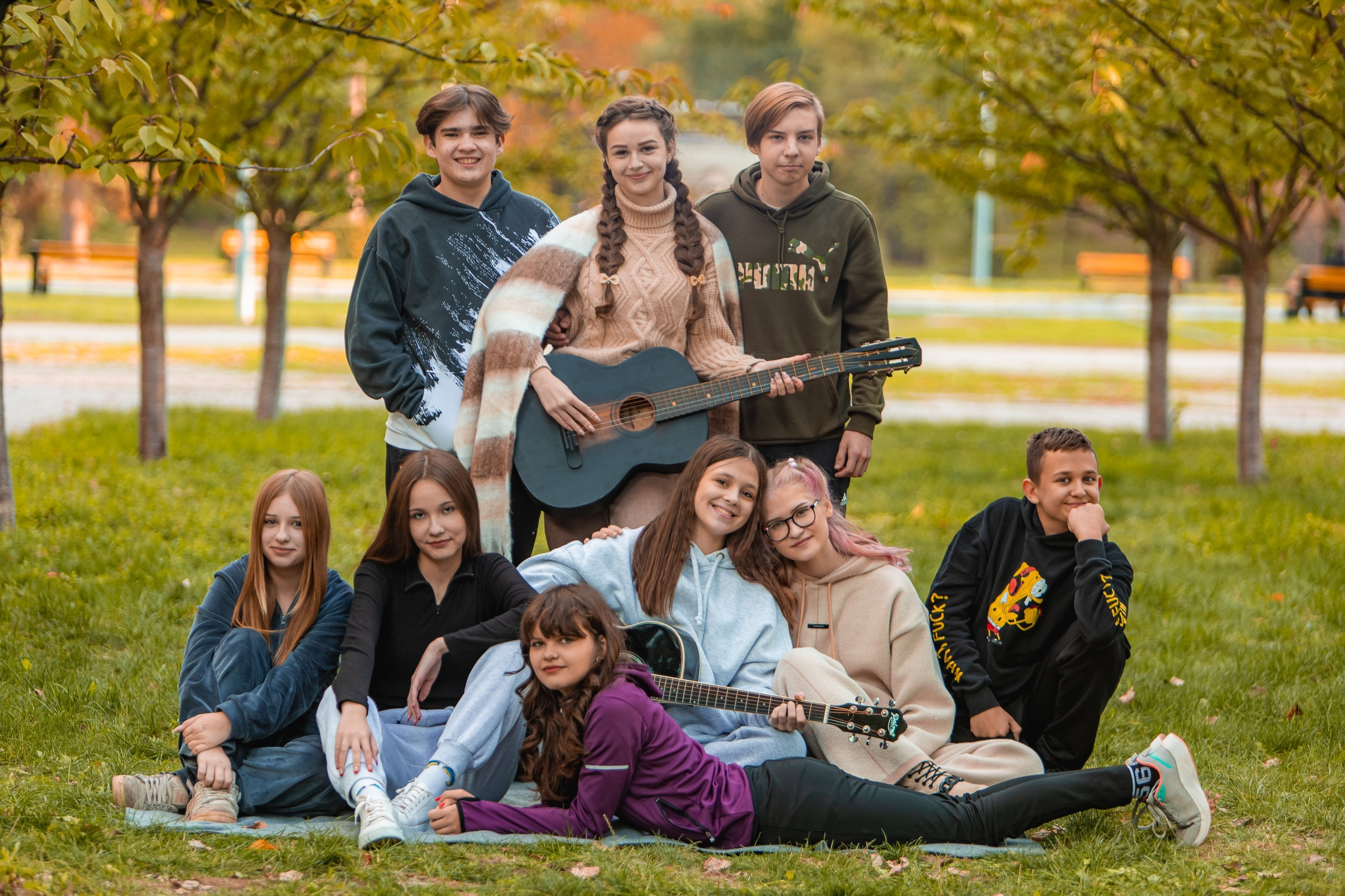 Вулична зйомка школярів (Дубова роща). Фотограф Катерина Ковальчук