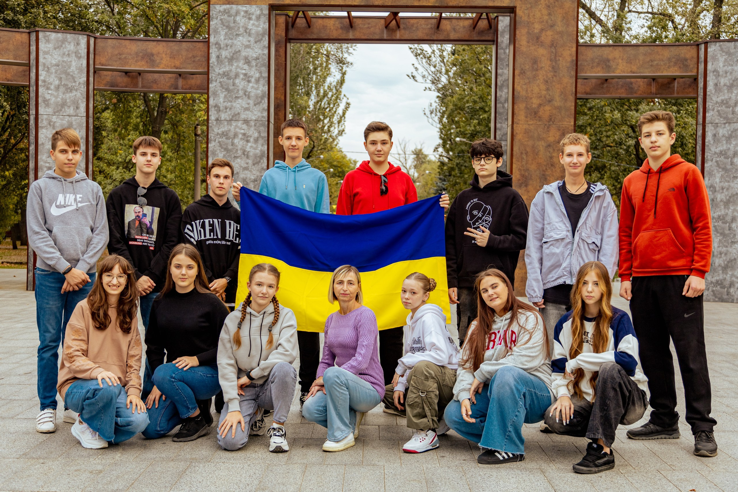 Вулична зйомка школярів (Дубова роща). Фотограф Катерина Ковальчук