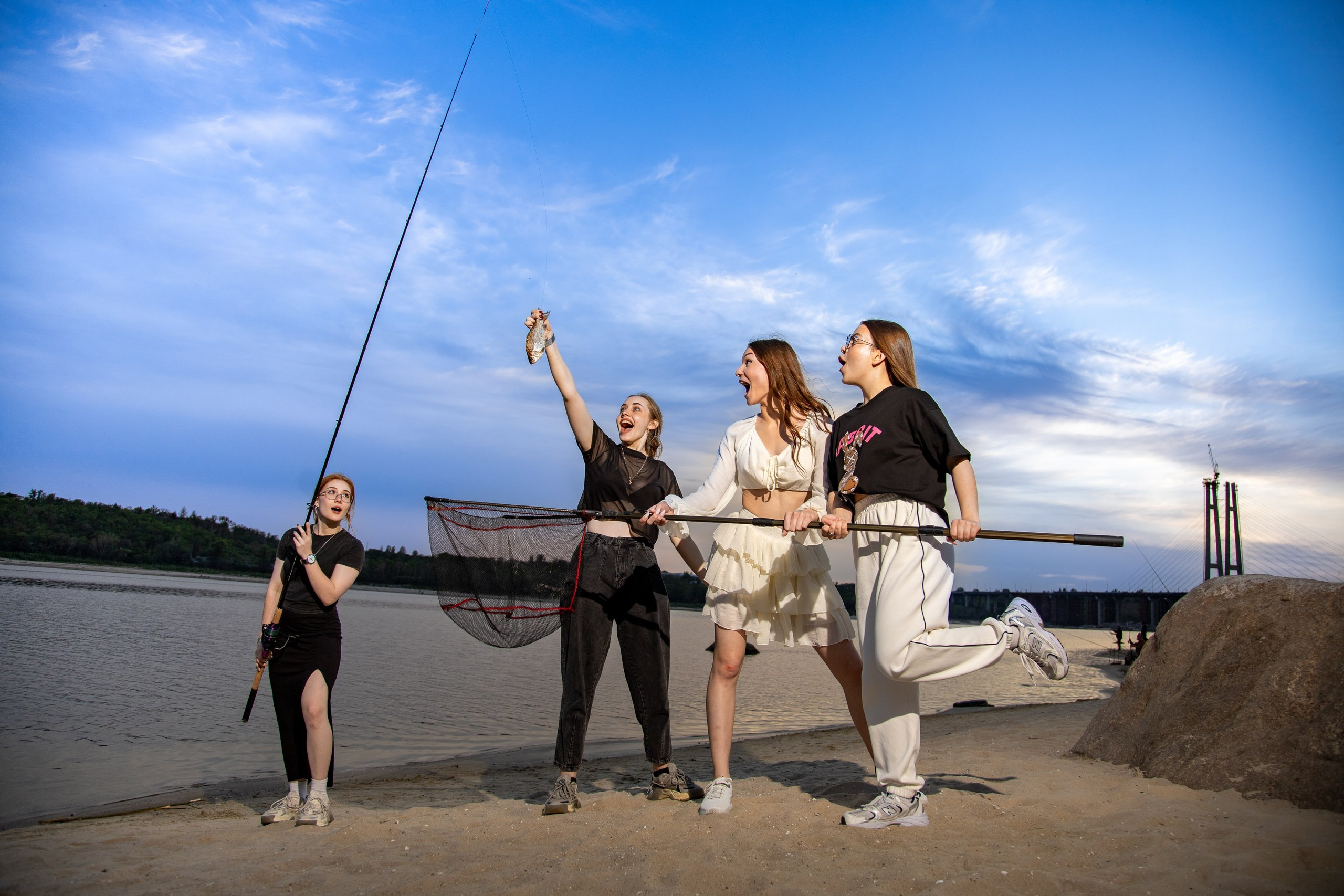 Нічна зйомка школярів. Фотограф Катерина Ковальчук