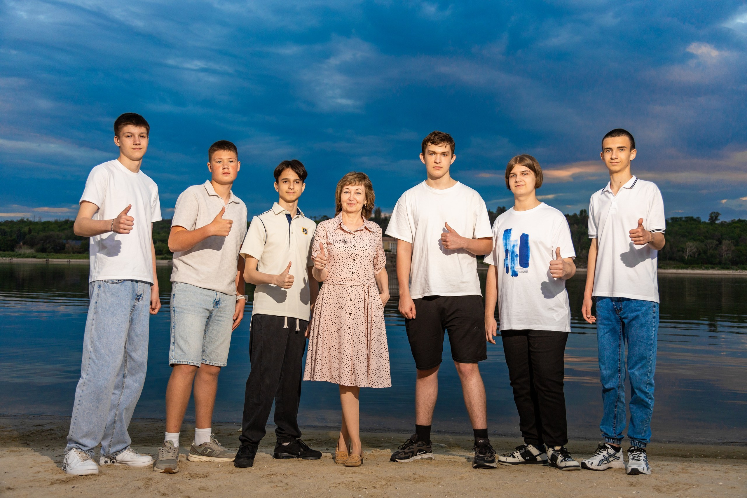 Нічна зйомка школярів. Фотограф Катерина Ковальчук