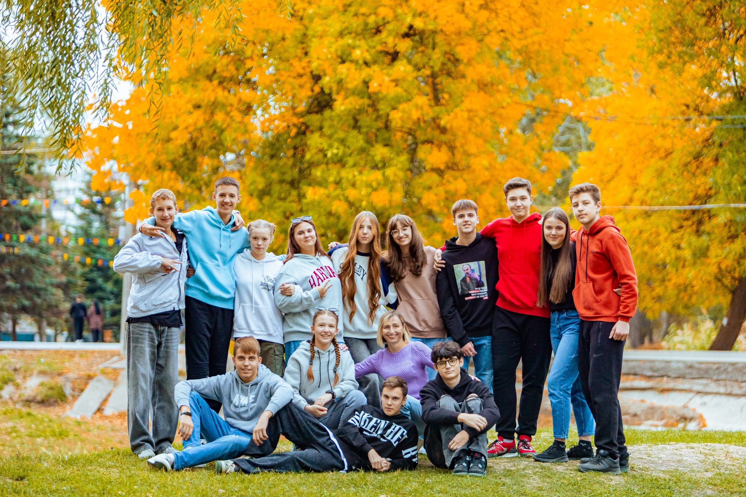 Вулична зйомка школярів (Дубова роща). Фотограф Катерина Ковальчук