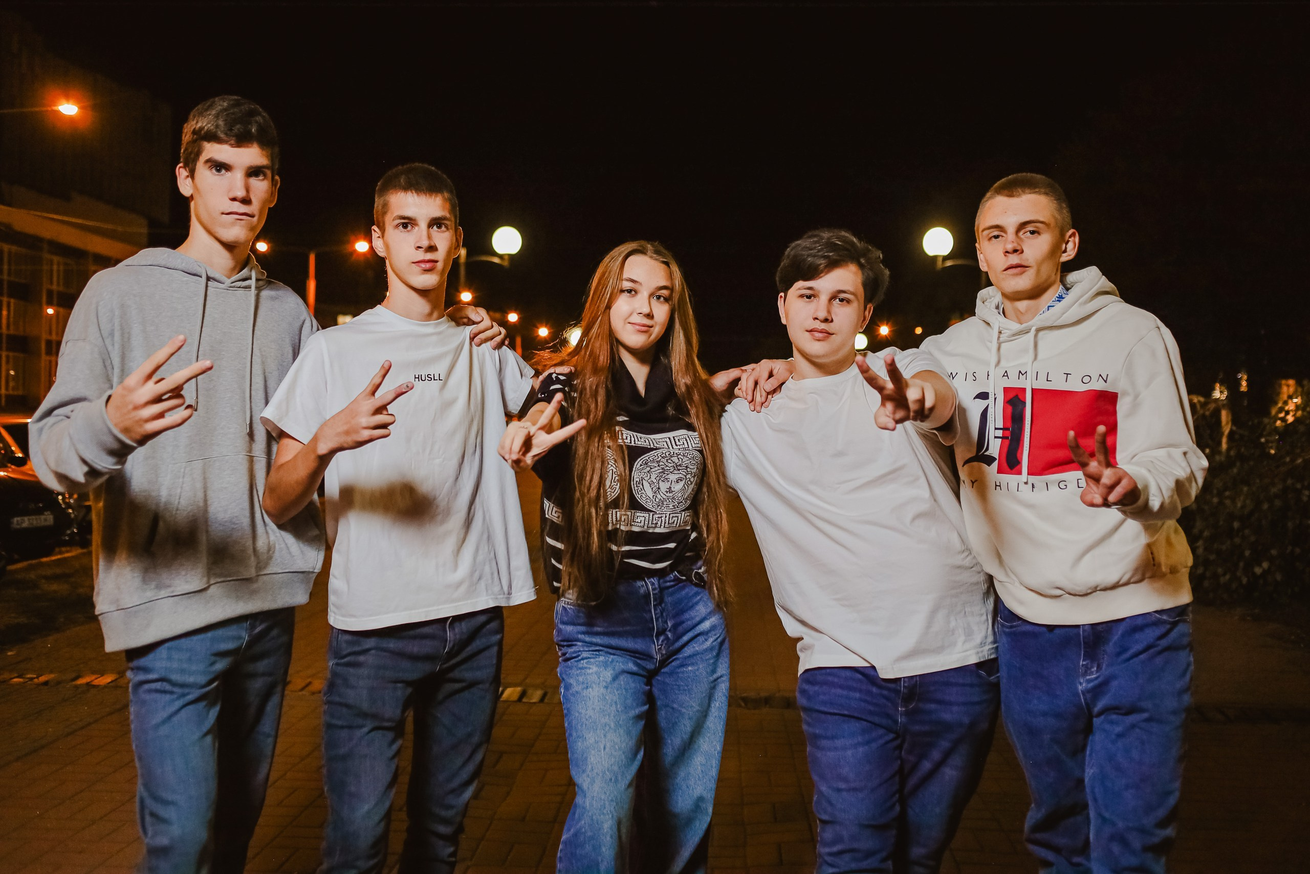 Нічна зйомка школярів. Фотограф Катерина Ковальчук