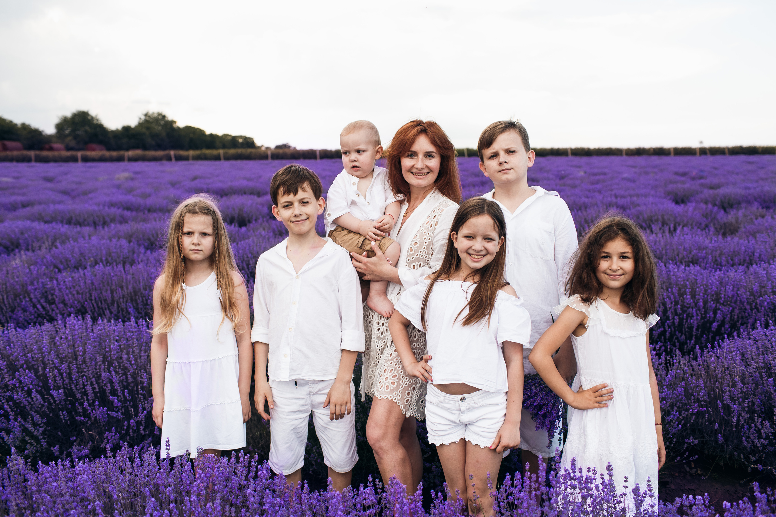 Дружная семья в лаванде кишинев