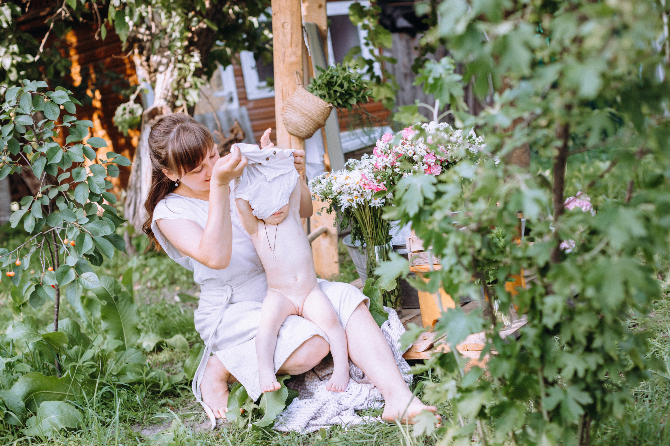Bath in the garden. Портретний і сімейний фотограф Київ