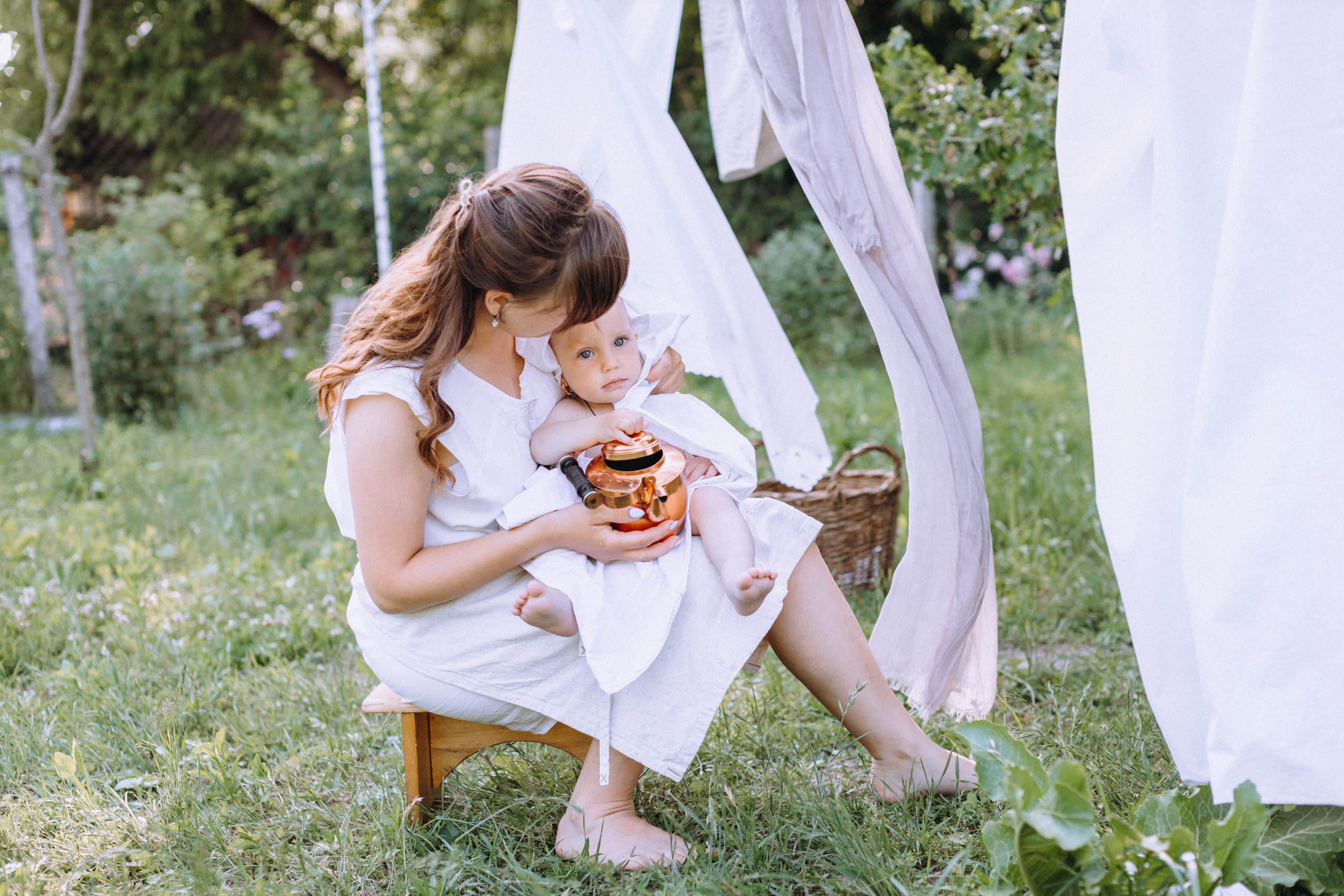 Bath in the garden. Портретний і сімейний фотограф Київ