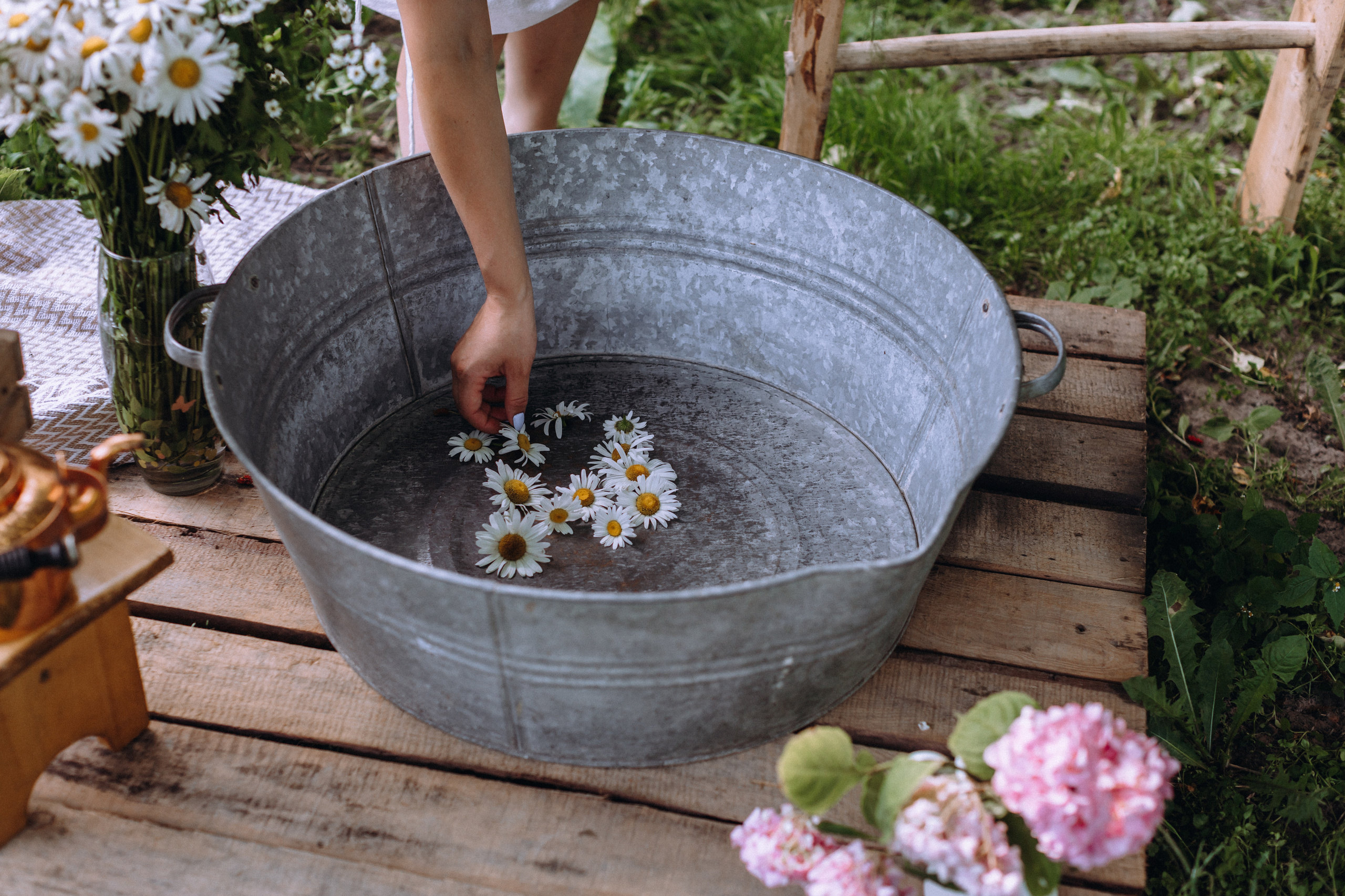 Bath in the garden. Портретний і сімейний фотограф Київ