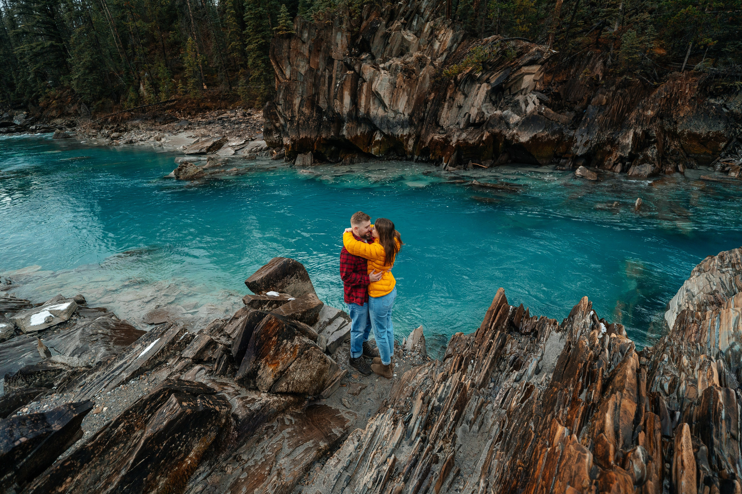 Nik & Olya | Banff Engagement Session in the Canadian Rockies | Pavlo Hlushchuk Photography