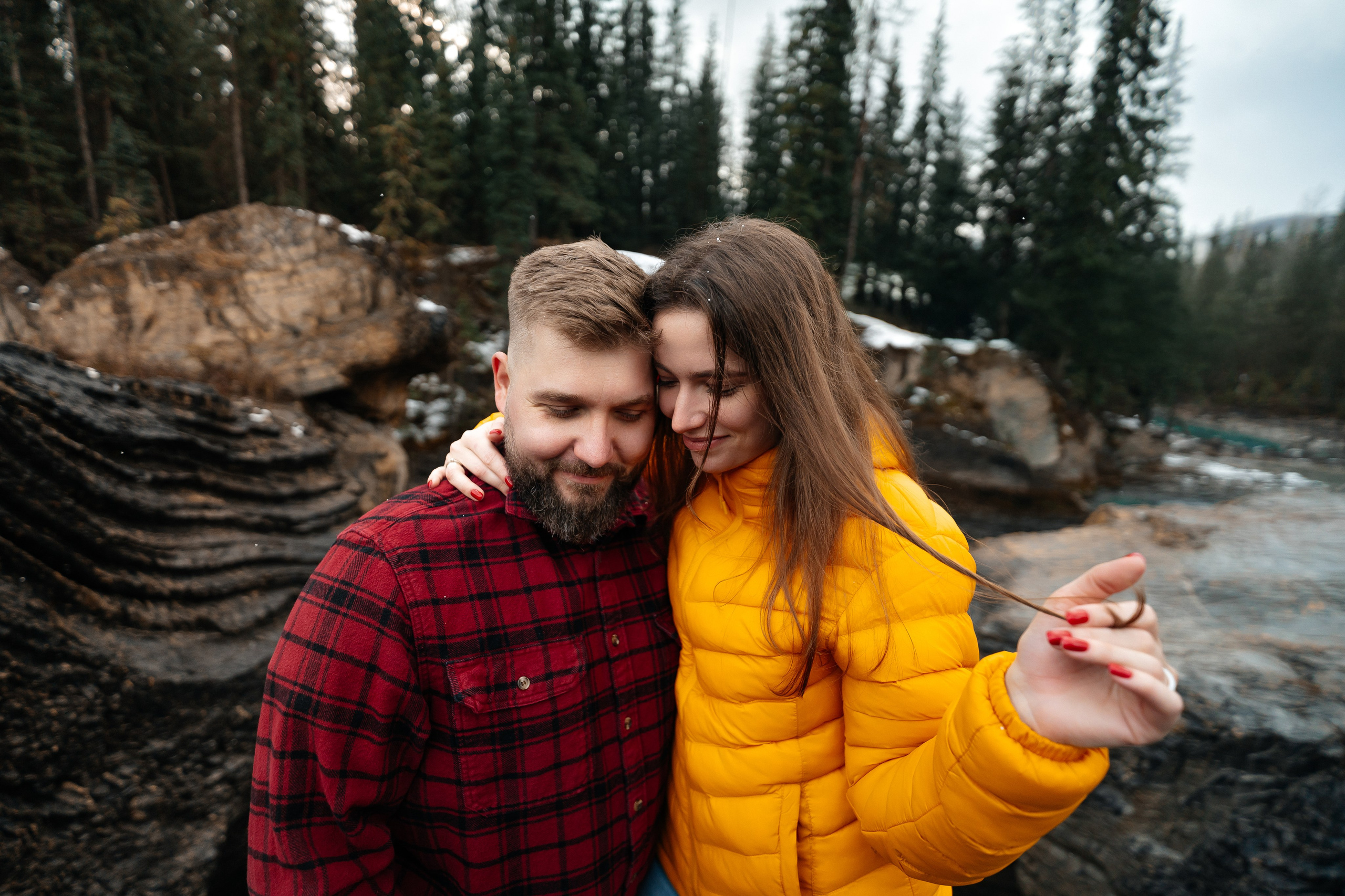 Nik & Olya | Banff Engagement Session in the Canadian Rockies | Pavlo Hlushchuk Photography