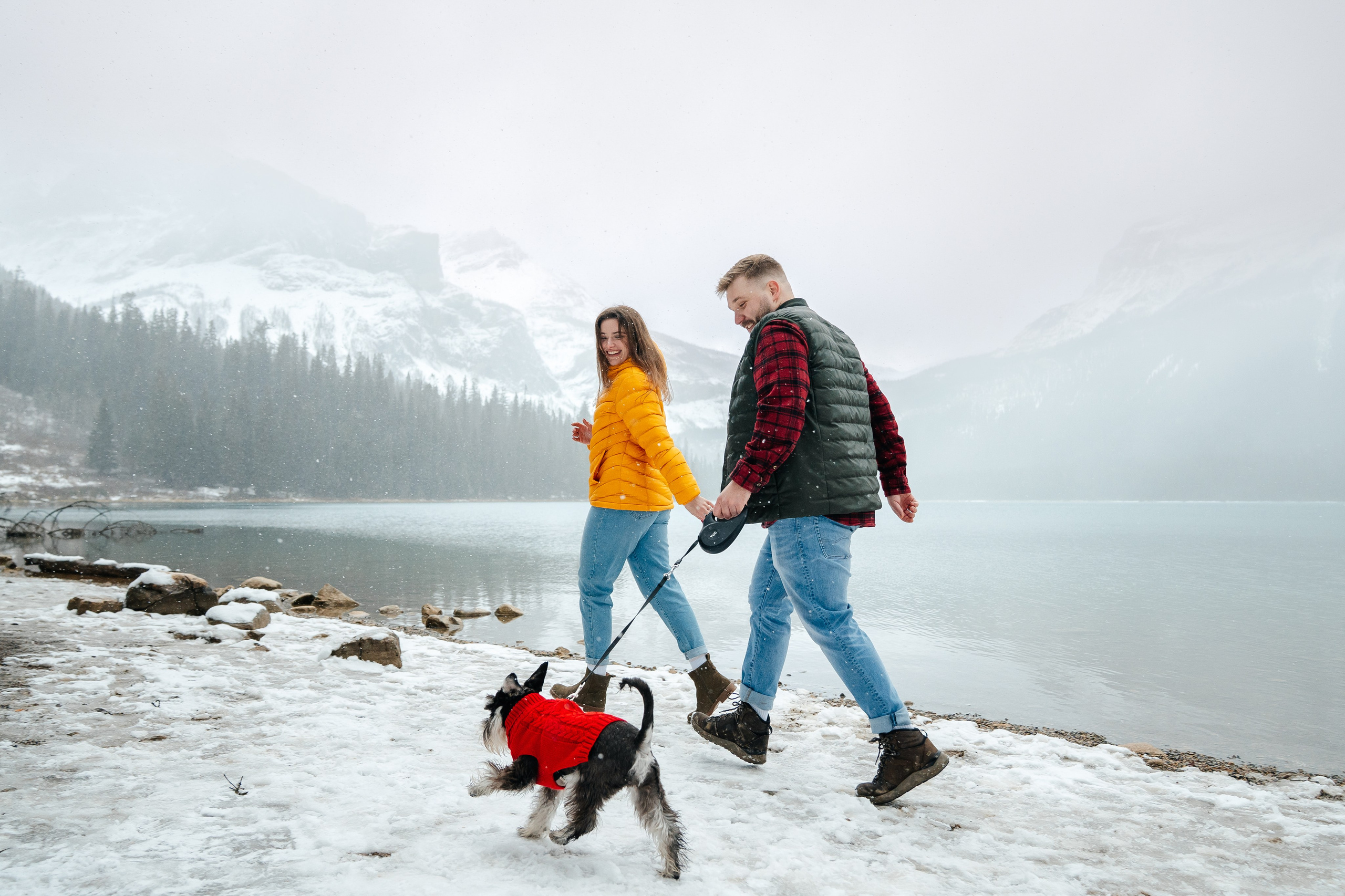 Nik & Olya | Banff Engagement Session in the Canadian Rockies | Pavlo Hlushchuk Photography