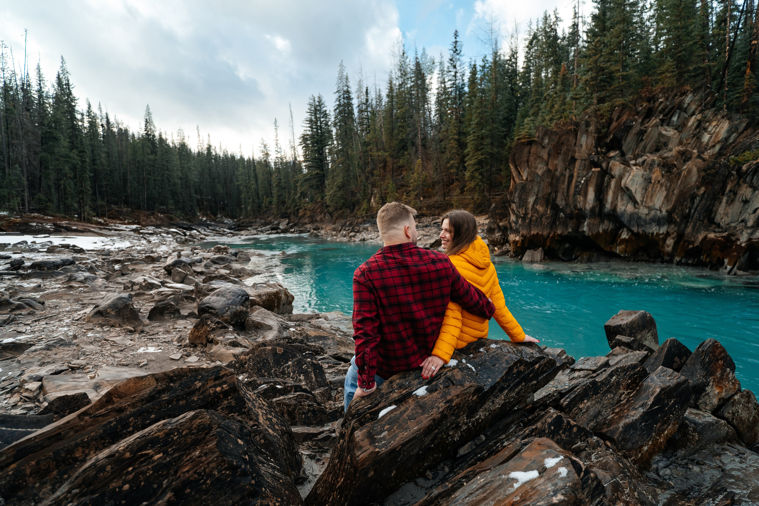 Nik & Olya | Banff Engagement Session in the Canadian Rockies | Pavlo Hlushchuk Photography
