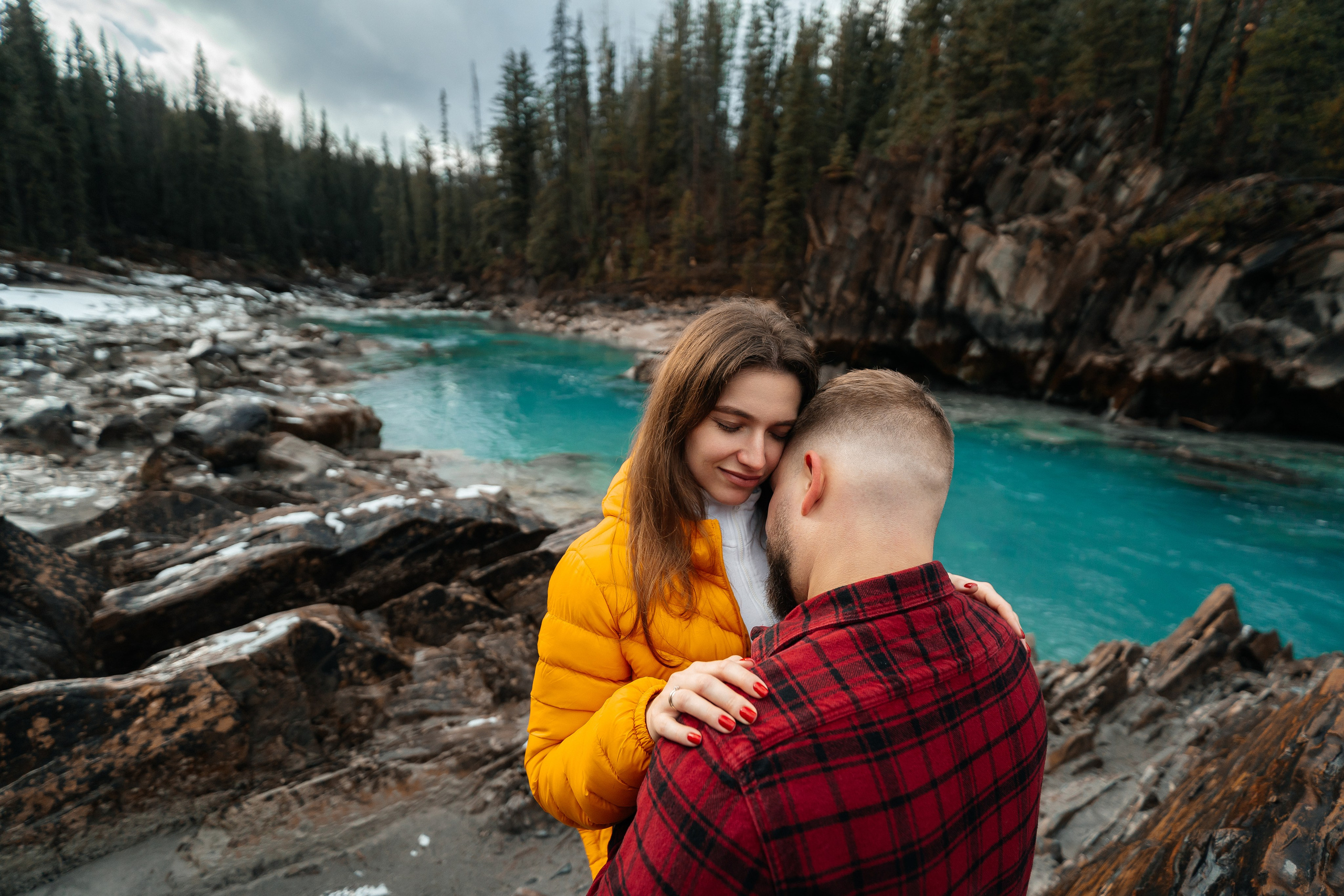 Nik & Olya | Banff Engagement Session in the Canadian Rockies | Pavlo Hlushchuk Photography