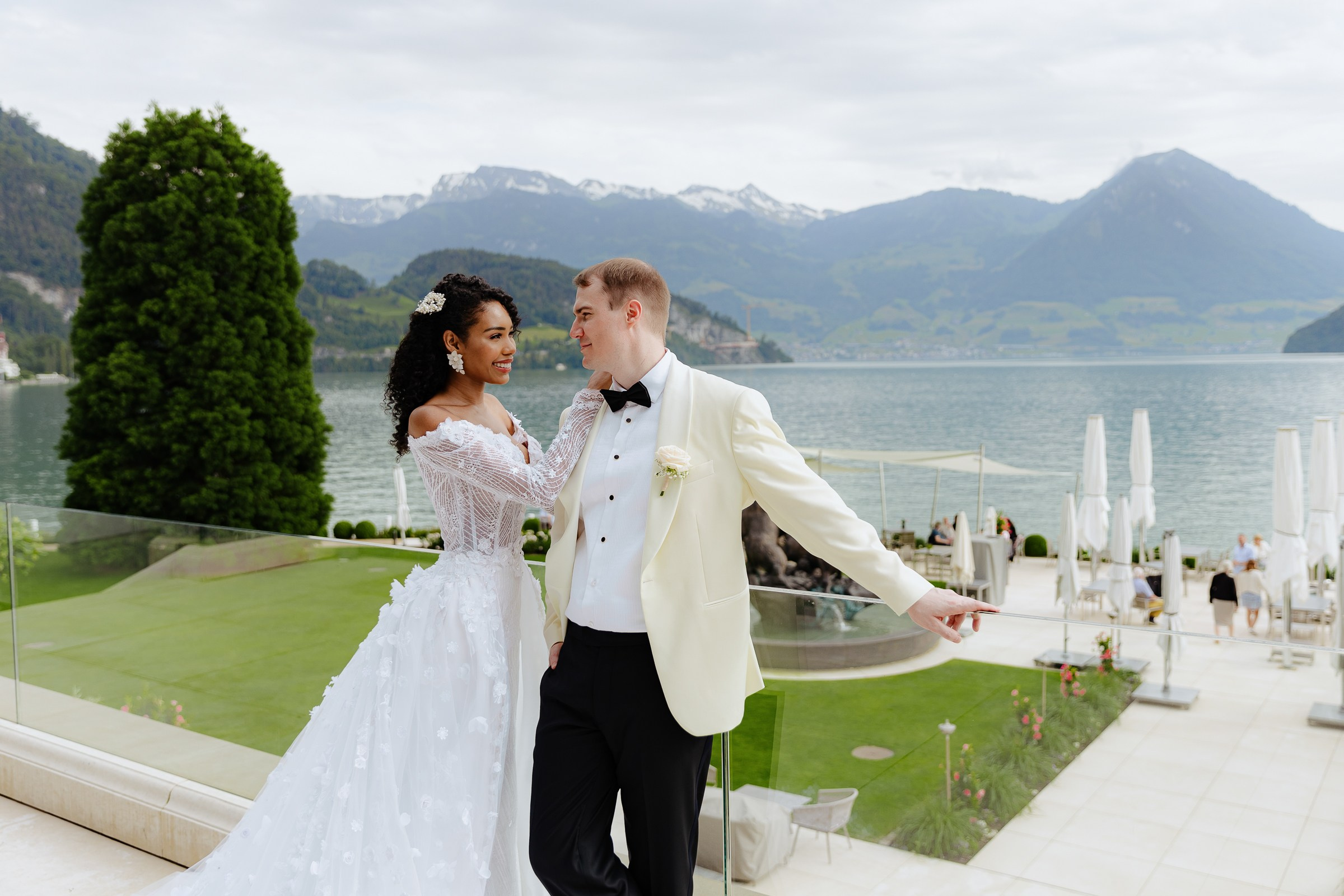 Florian and Fenifer Park Hotel Vitznau. Wedding photographer in Italy |Florence, Roma, Como, Tuscan, Venice