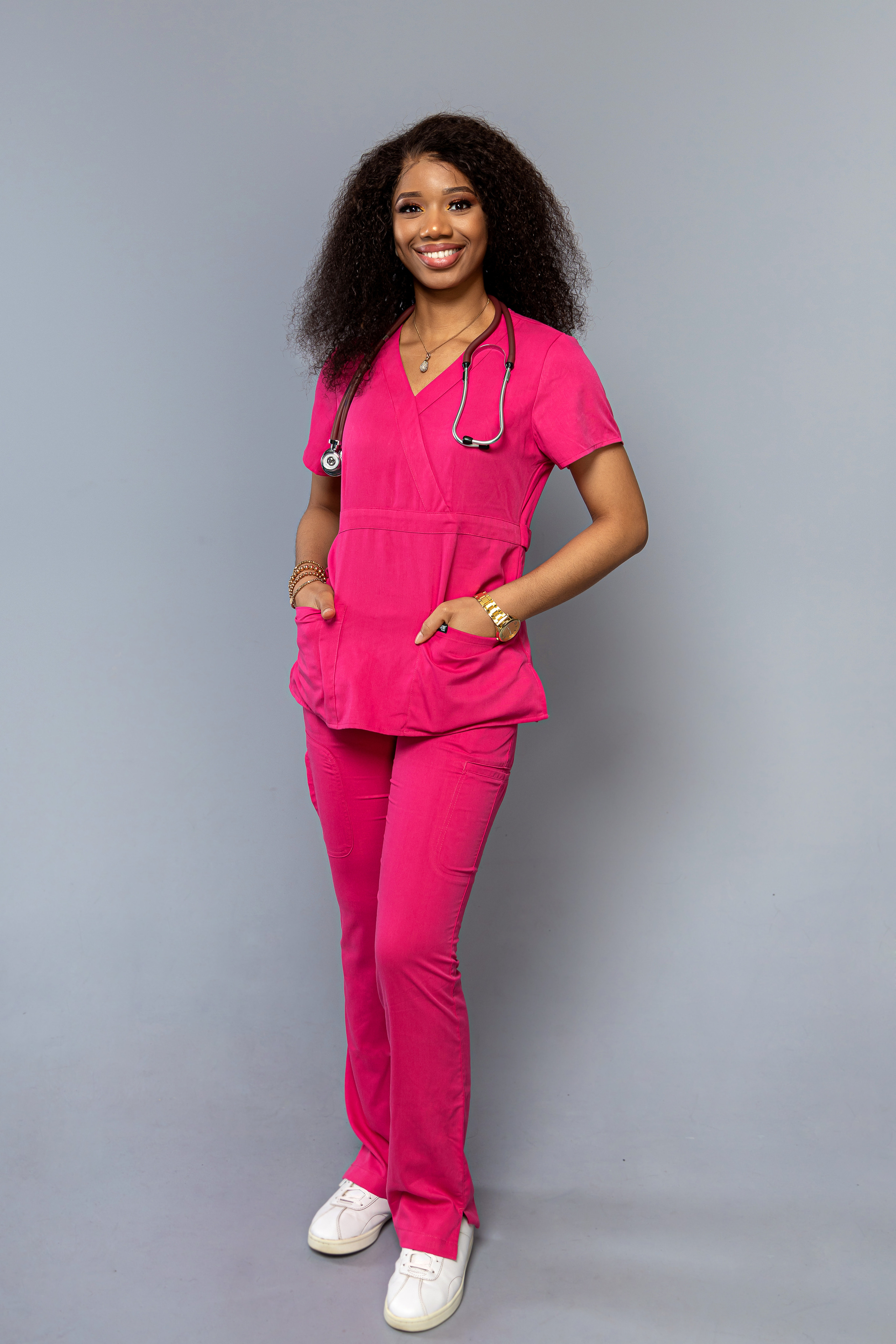 Medizinisches Businessportrait. Ein Fotografin, mit dem es angenehm zu arbeiten ist