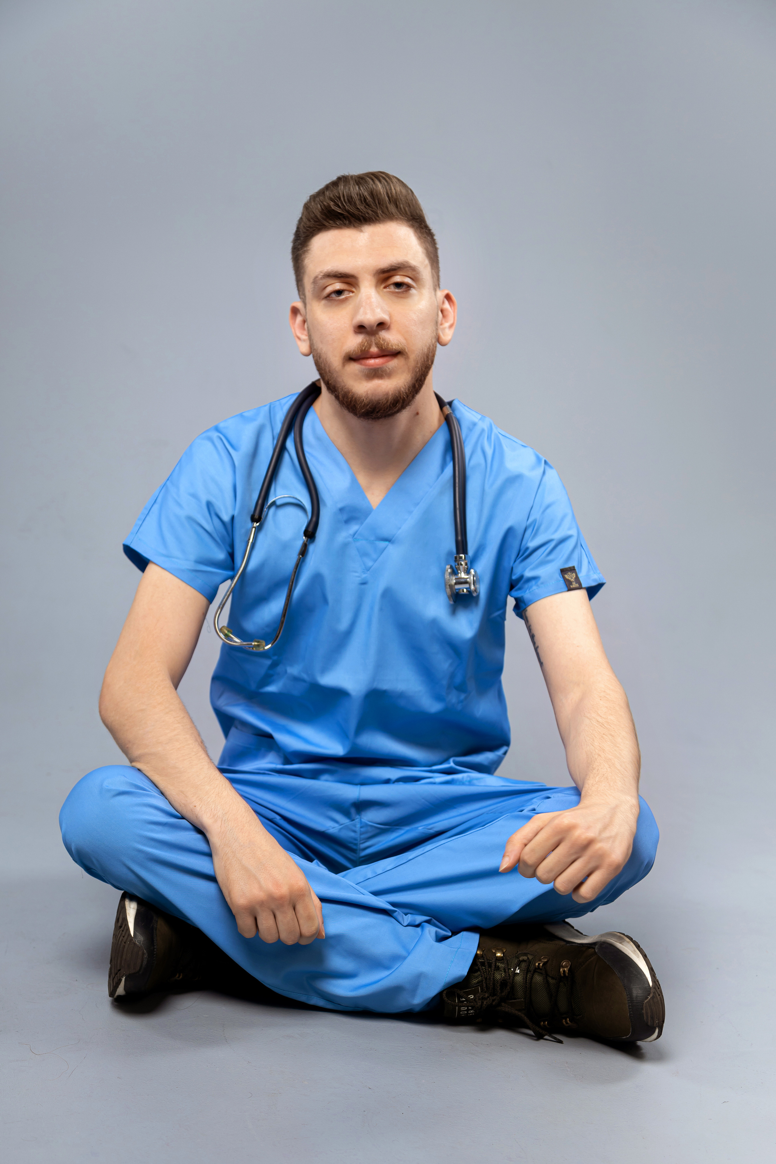 Medizinisches Businessportrait. Ein Fotografin, mit dem es angenehm zu arbeiten ist