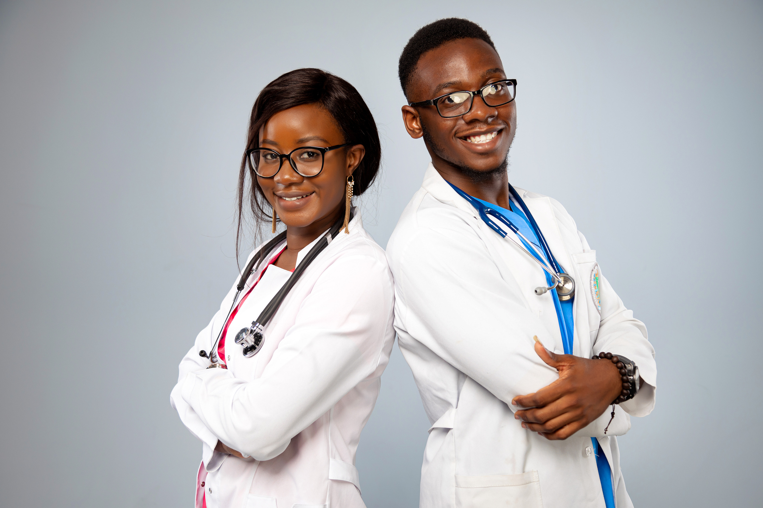 Medizinisches Businessportrait. Ein Fotografin, mit dem es angenehm zu arbeiten ist