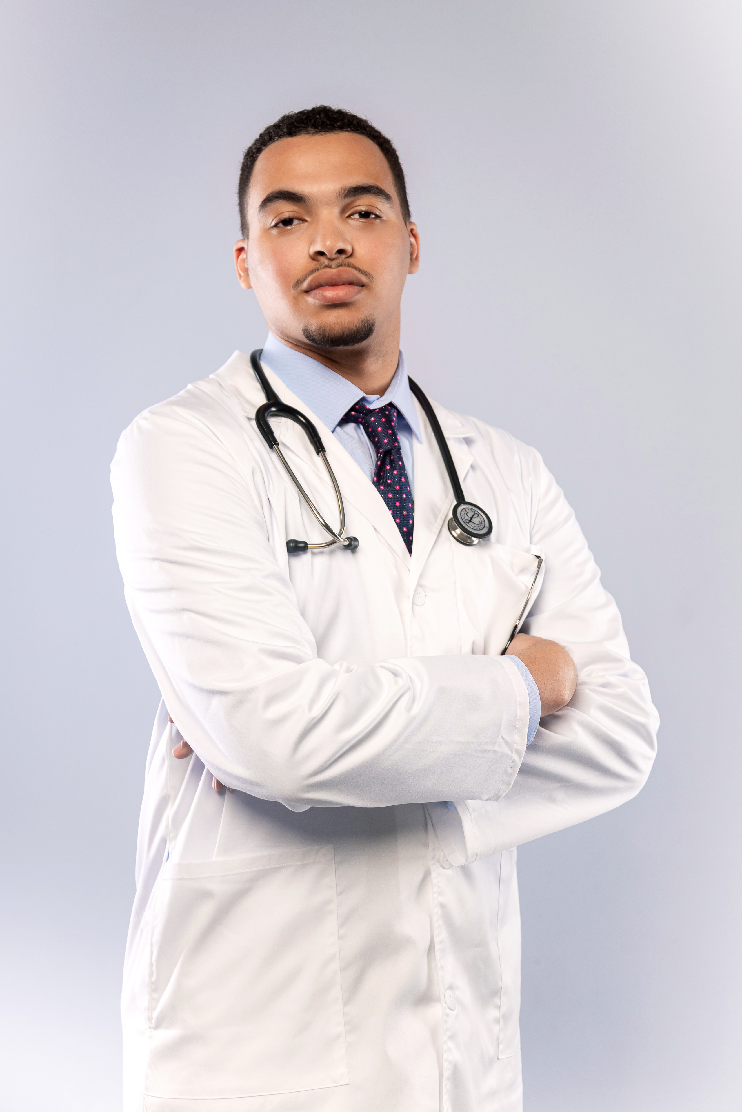 Medizinisches Businessportrait. Ein Fotografin, mit dem es angenehm zu arbeiten ist