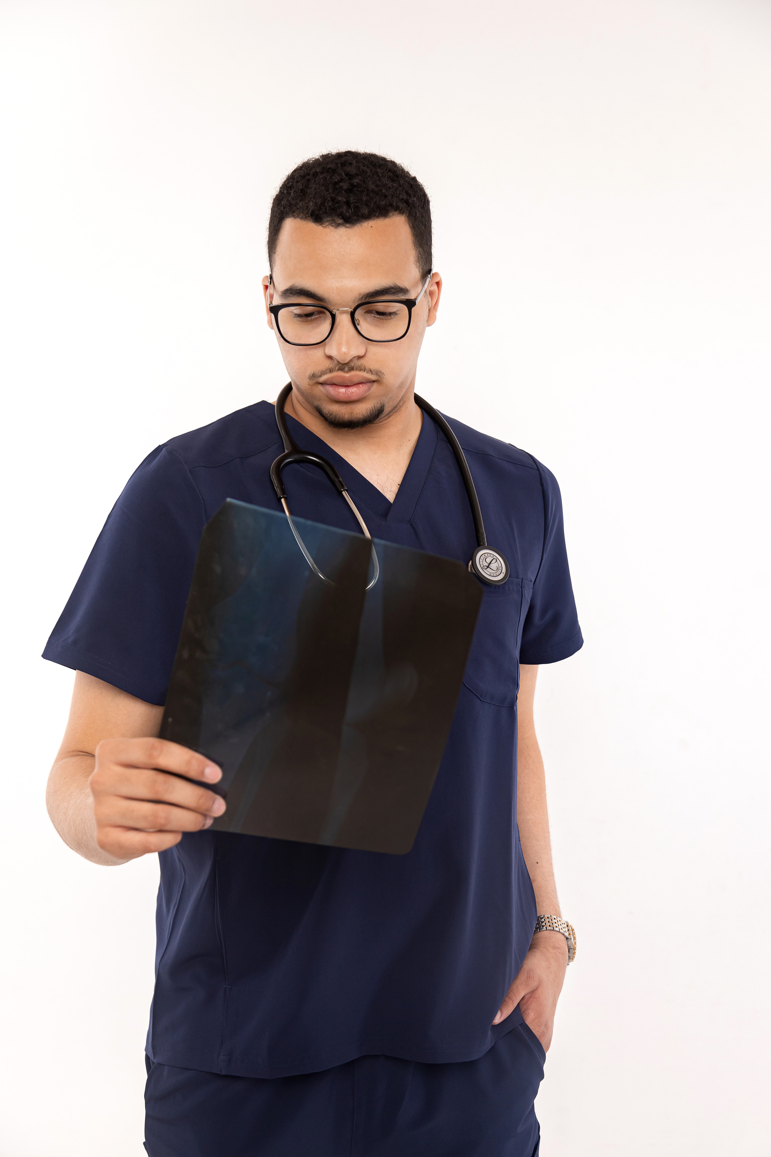 Medizinisches Businessportrait. Ein Fotografin, mit dem es angenehm zu arbeiten ist