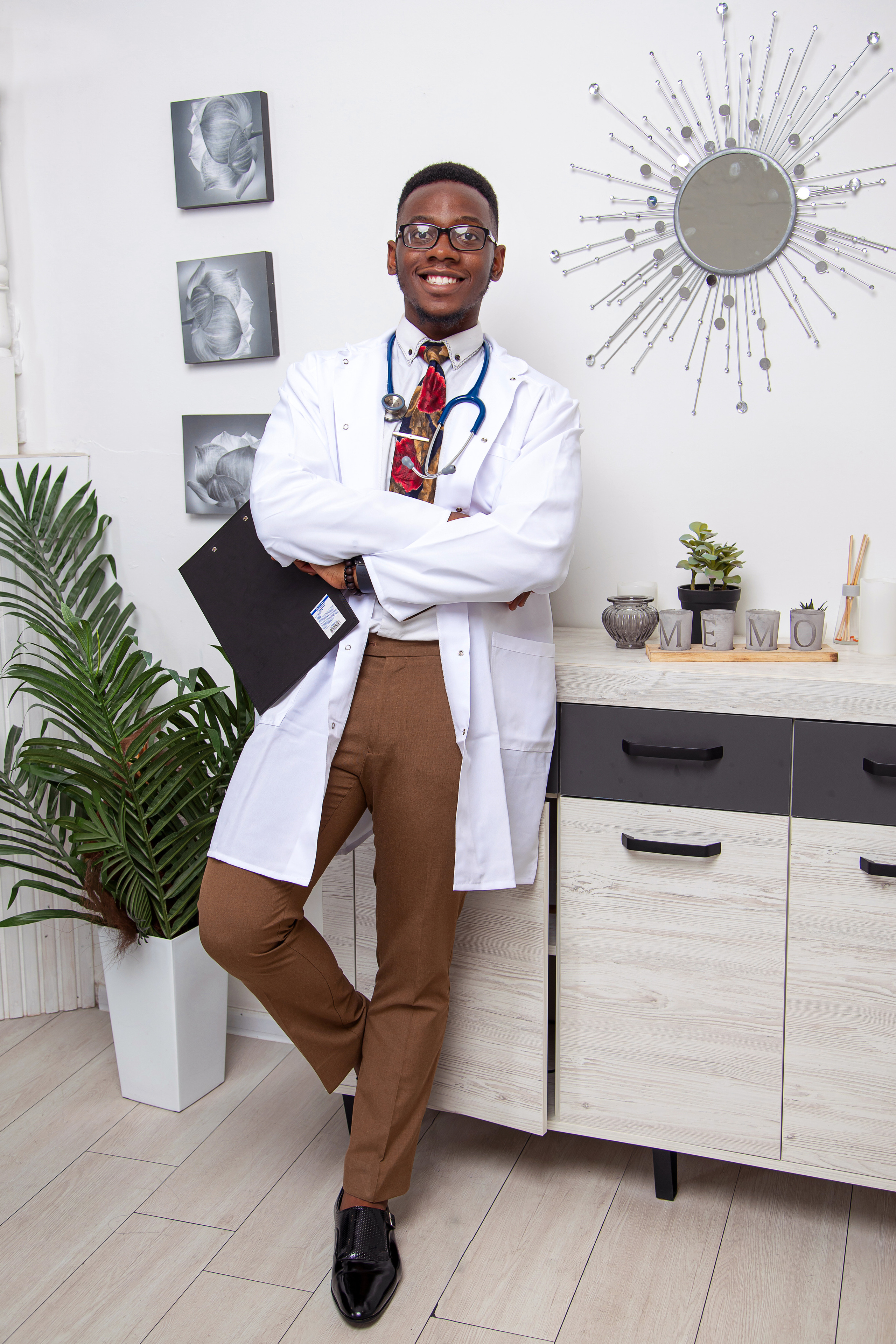 Medizinisches Businessportrait. Ein Fotografin, mit dem es angenehm zu arbeiten ist