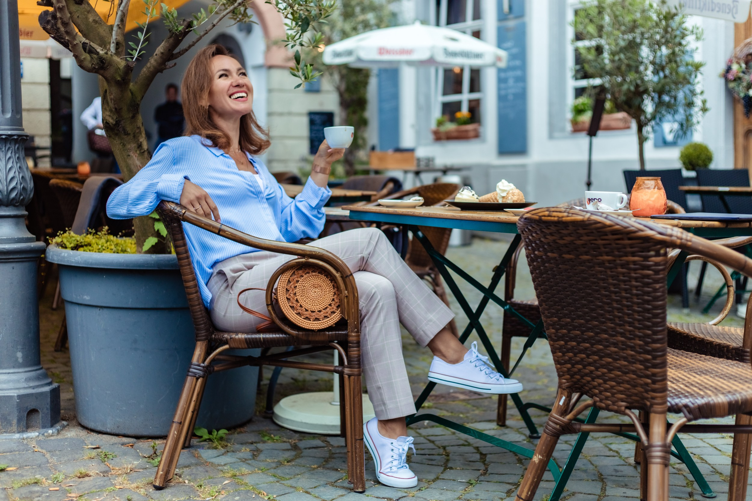 Die Wanderung durch die Altstadt. Ein Fotografin, mit dem es angenehm zu arbeiten ist