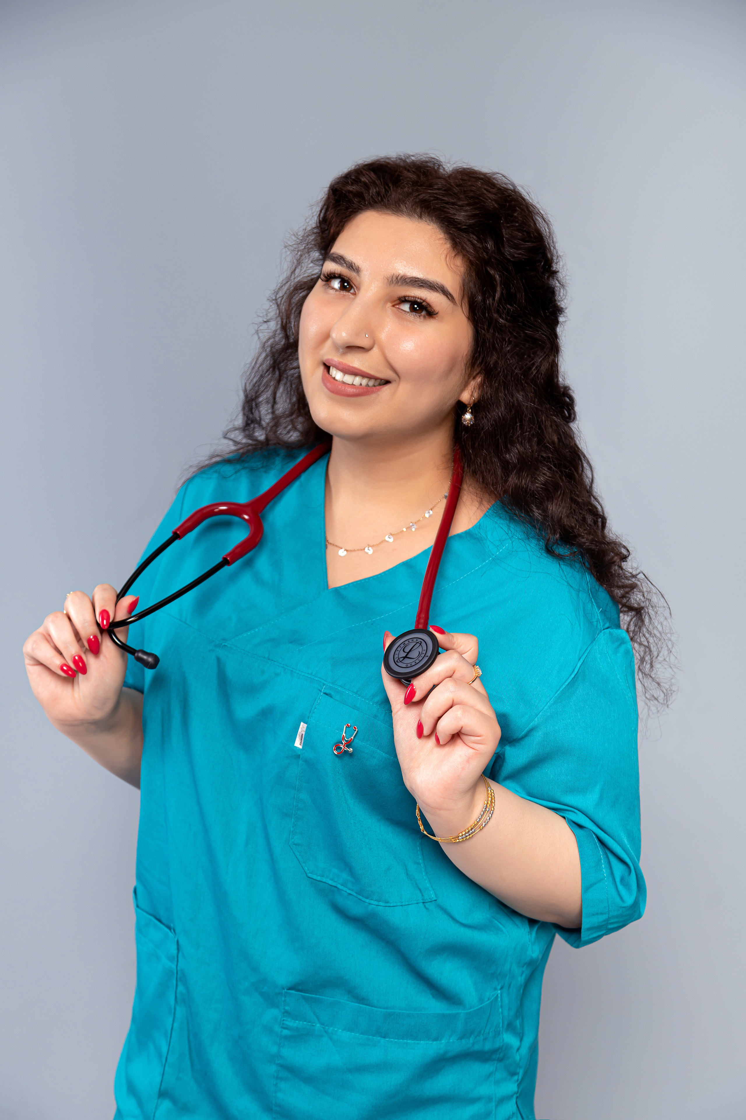 Medizinisches Businessportrait. Ein Fotografin, mit dem es angenehm zu arbeiten ist