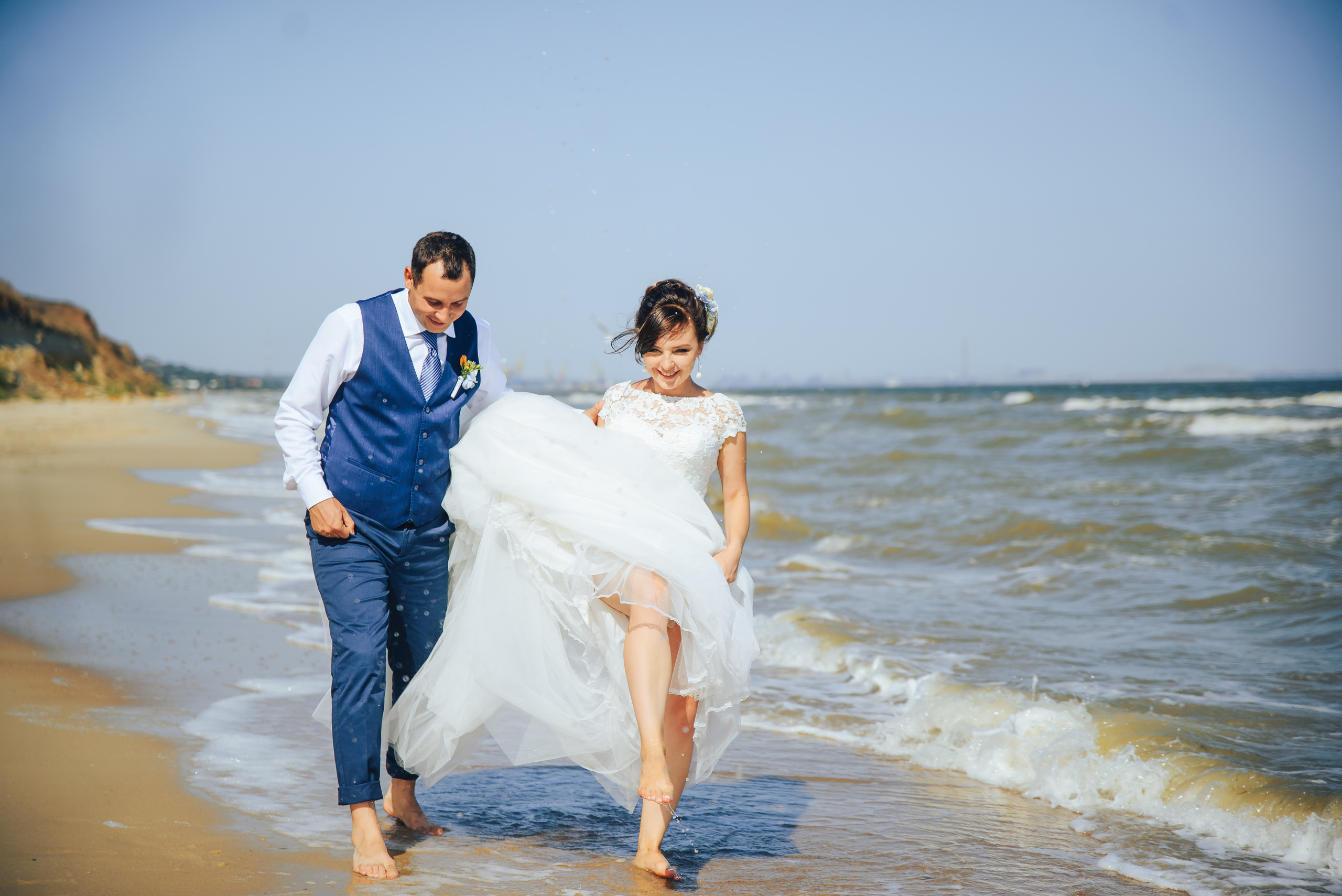 Wedding by the sea. Aleksey and Tatyana. Photographer in London Daria Agafonova