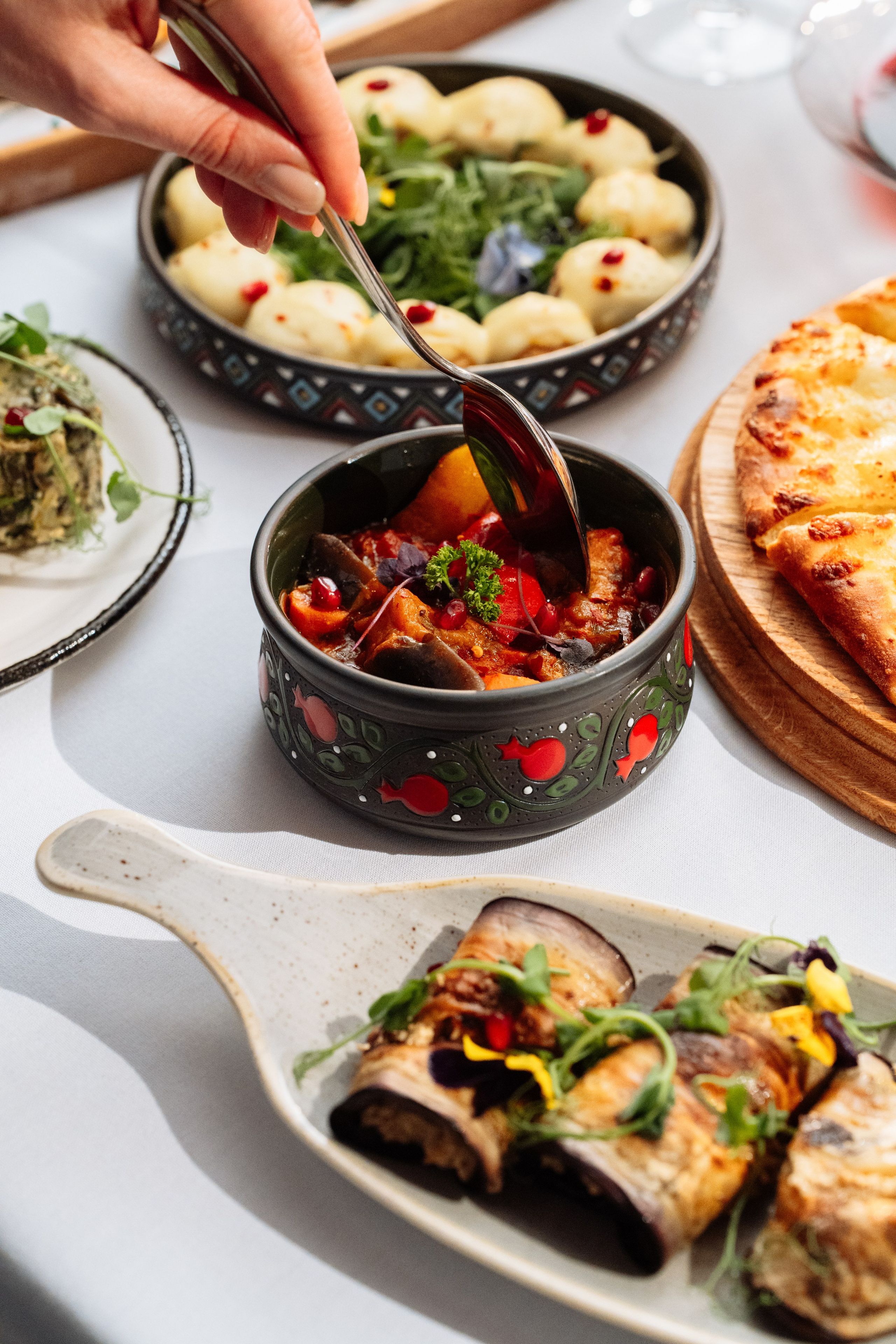 Qarva. Georgian restaurant. Photographer in London Daria Agafonova