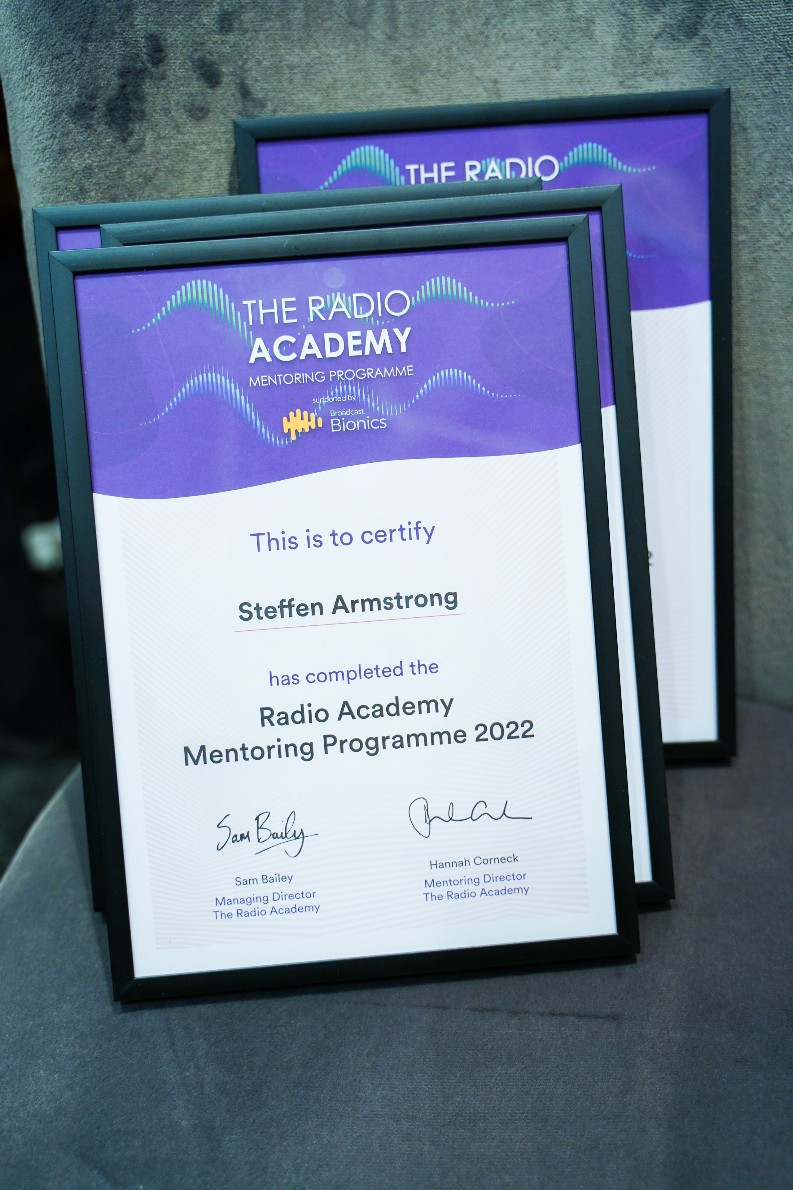 The radio academy mentoring program graduation. London. Photographer in London Daria Agafonova