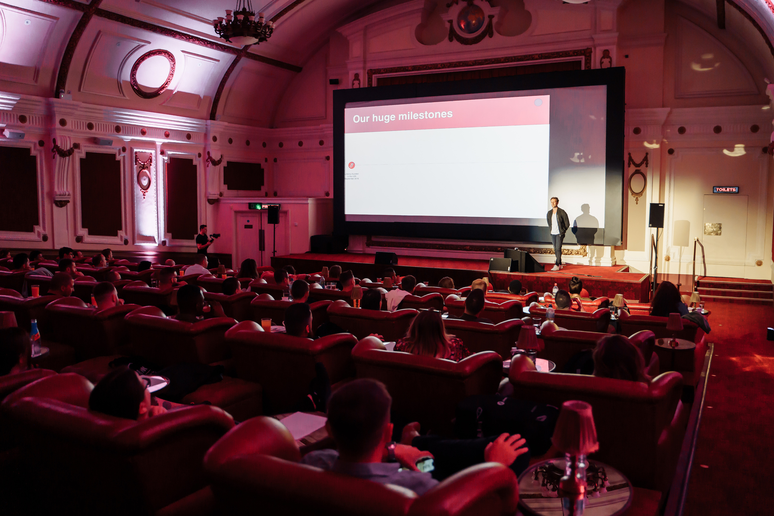 Jiminny business update event. London. Photographer in London Daria Agafonova