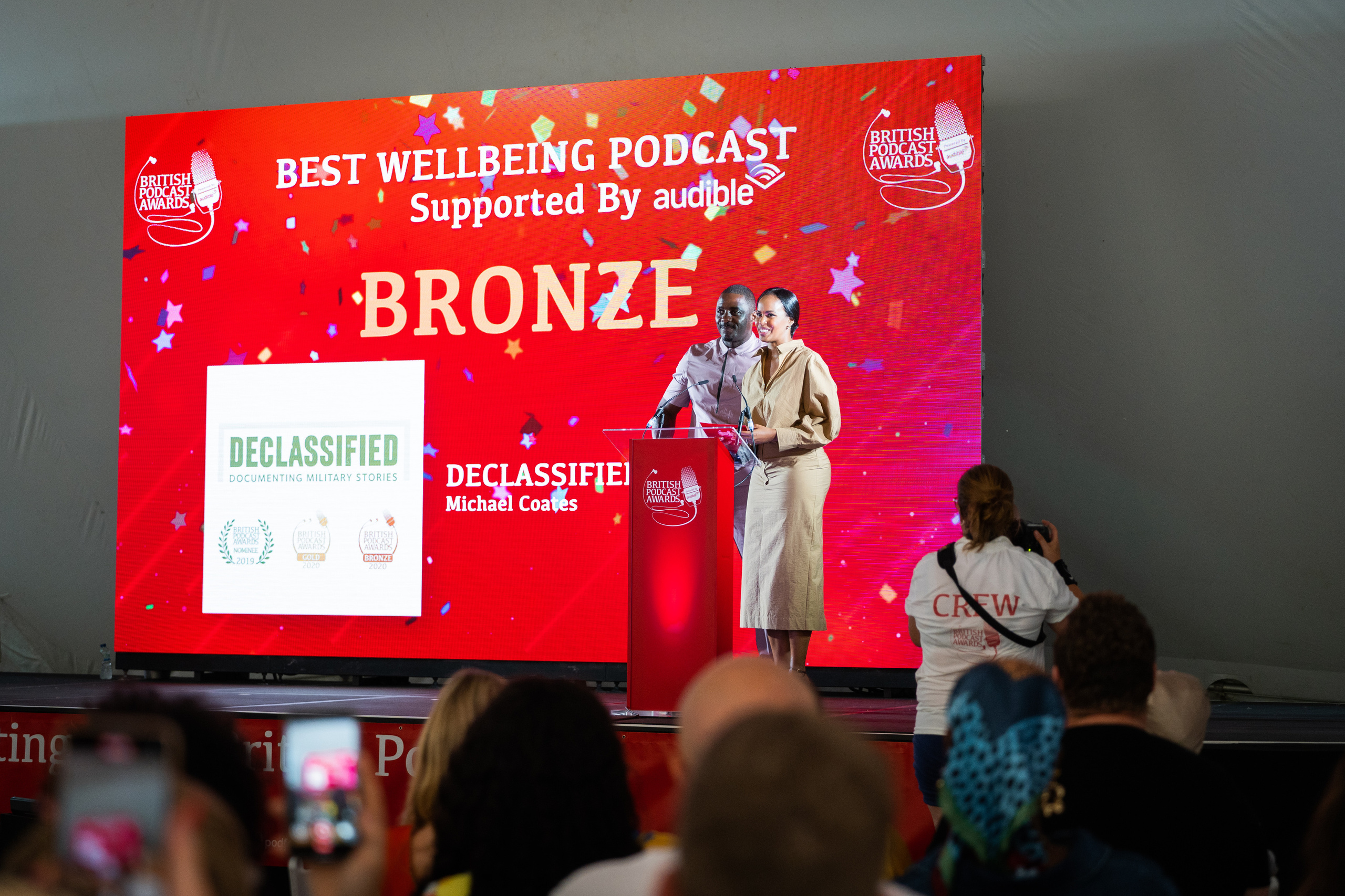 British podcast awards. London. Photographer in London Daria Agafonova