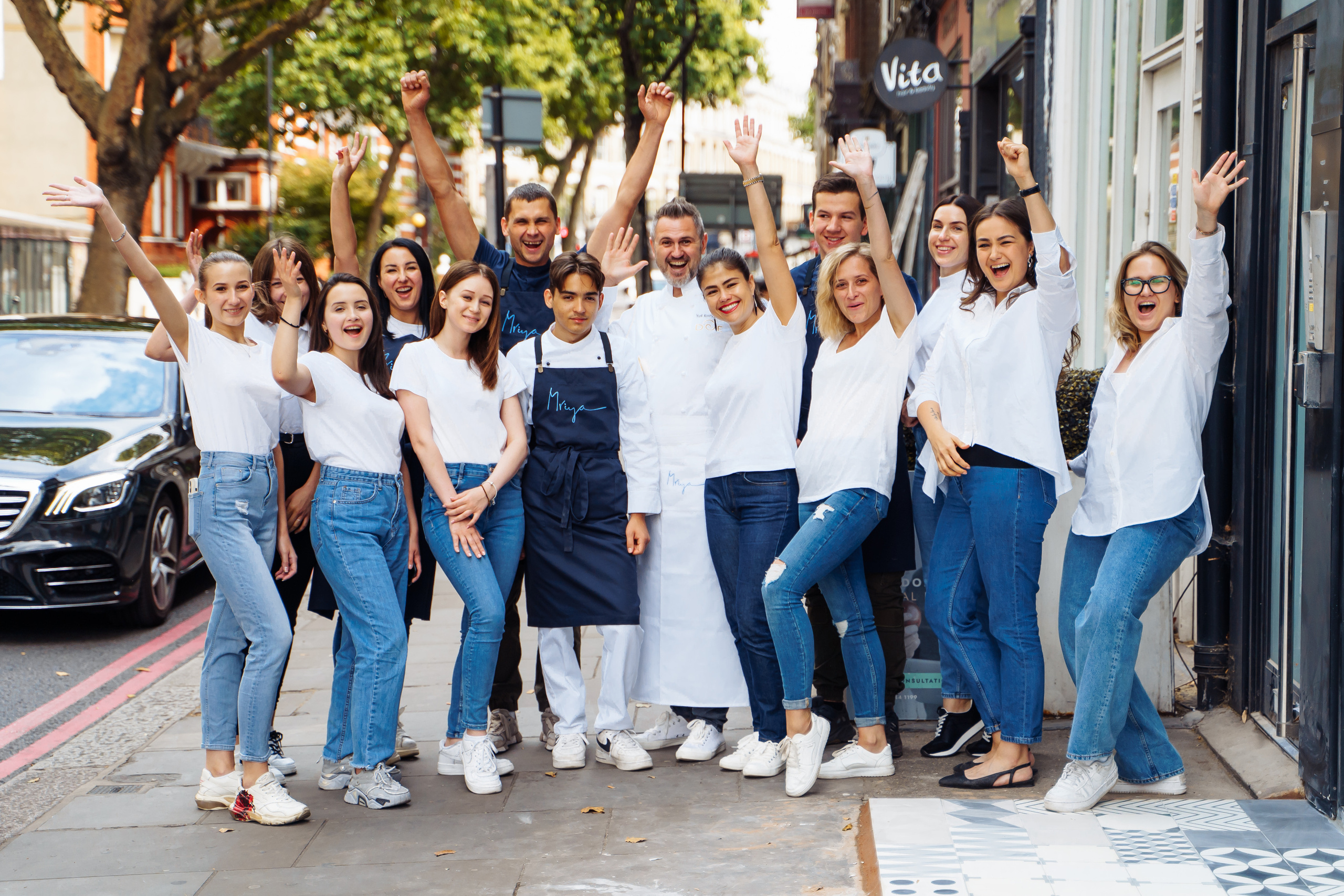“Mriya” restaurant staff. London. Photographer in London Daria Agafonova