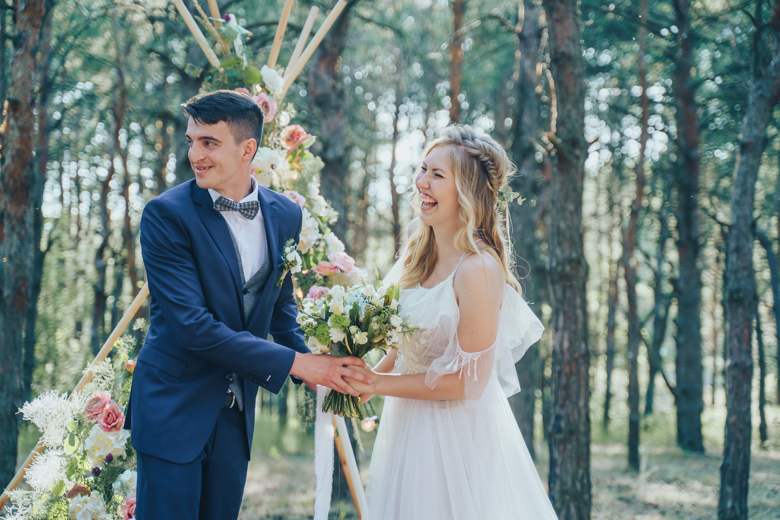 Forest wedding. Maria and Oleksandr. Photographer in London Daria Agafonova
