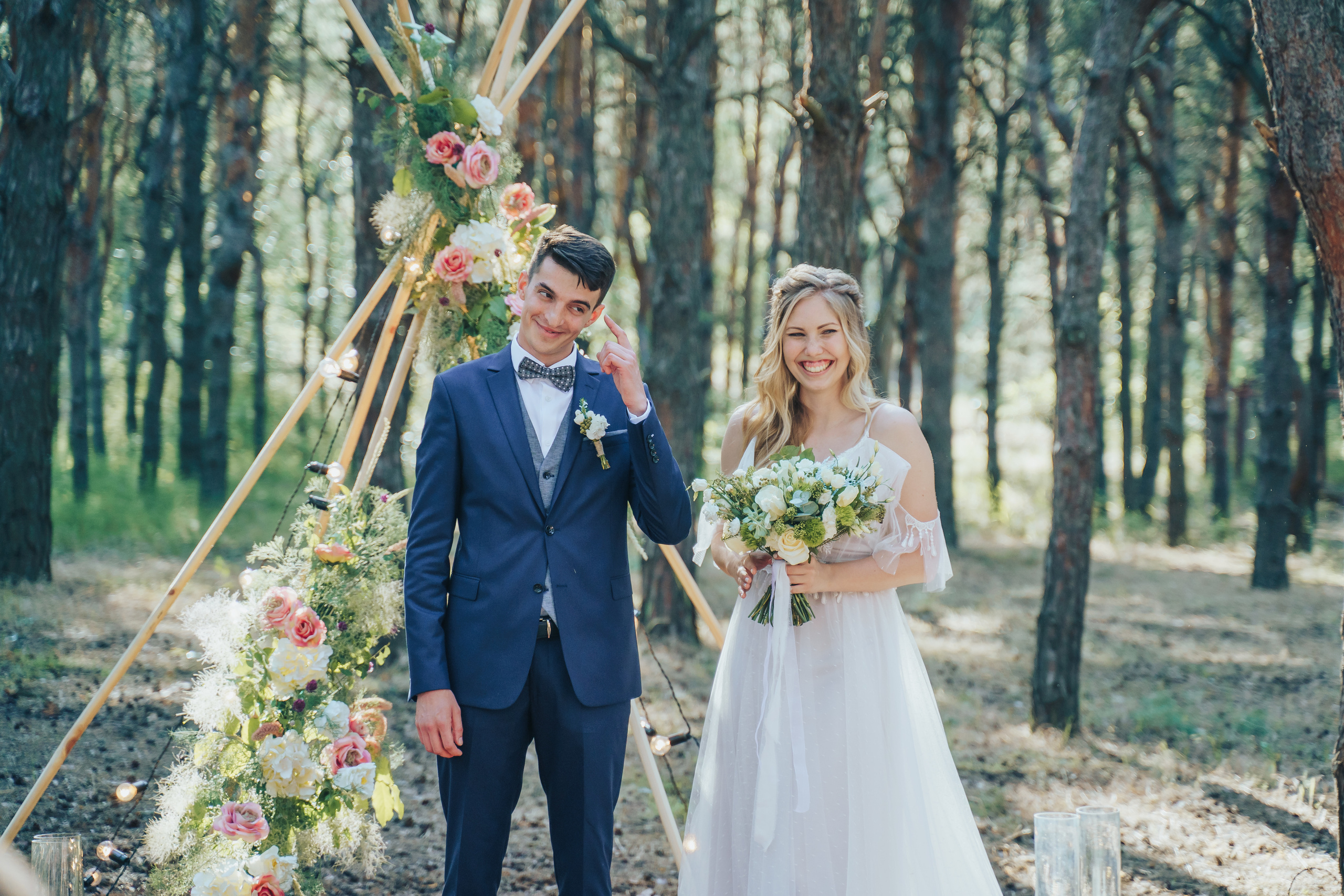 Forest wedding. Maria and Oleksandr. Photographer in London Daria Agafonova