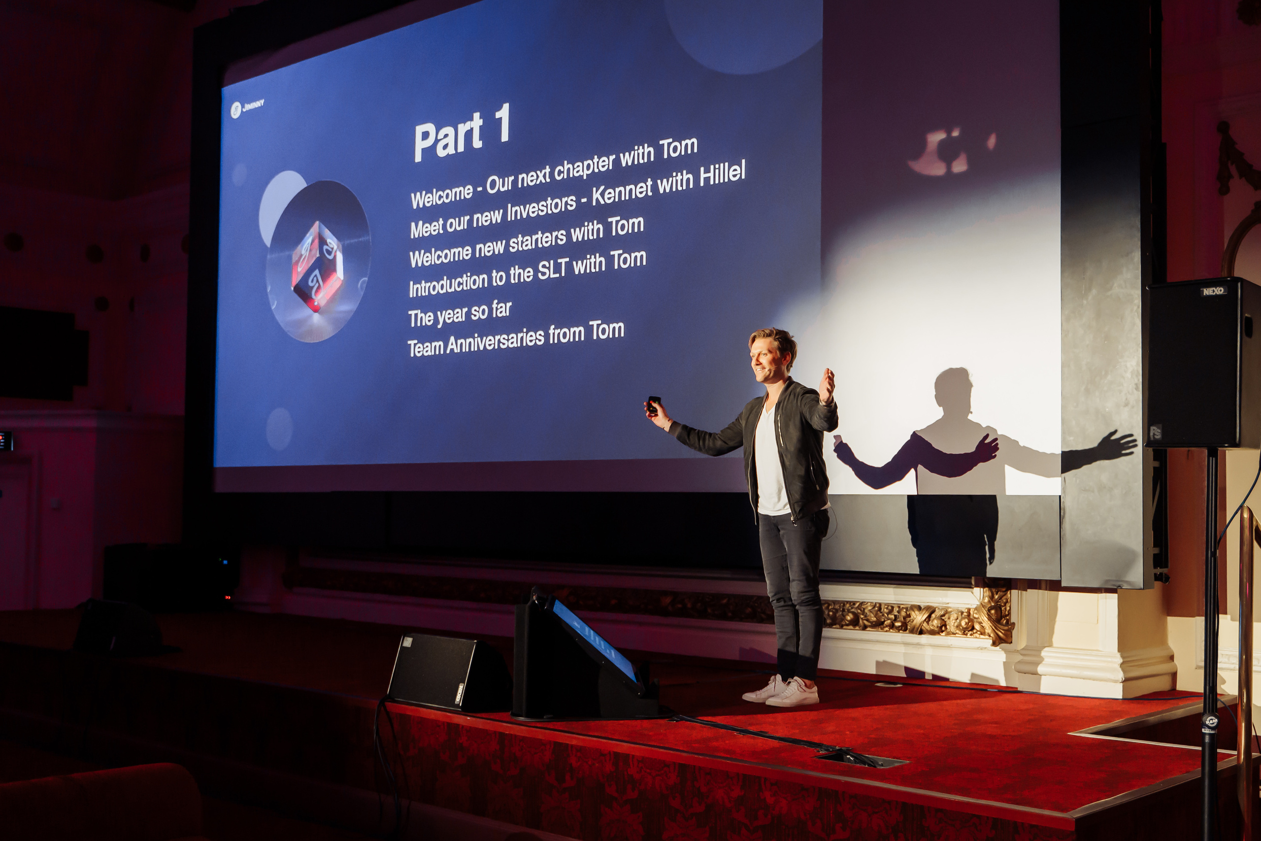 Jiminny business update event. London. Photographer in London Daria Agafonova