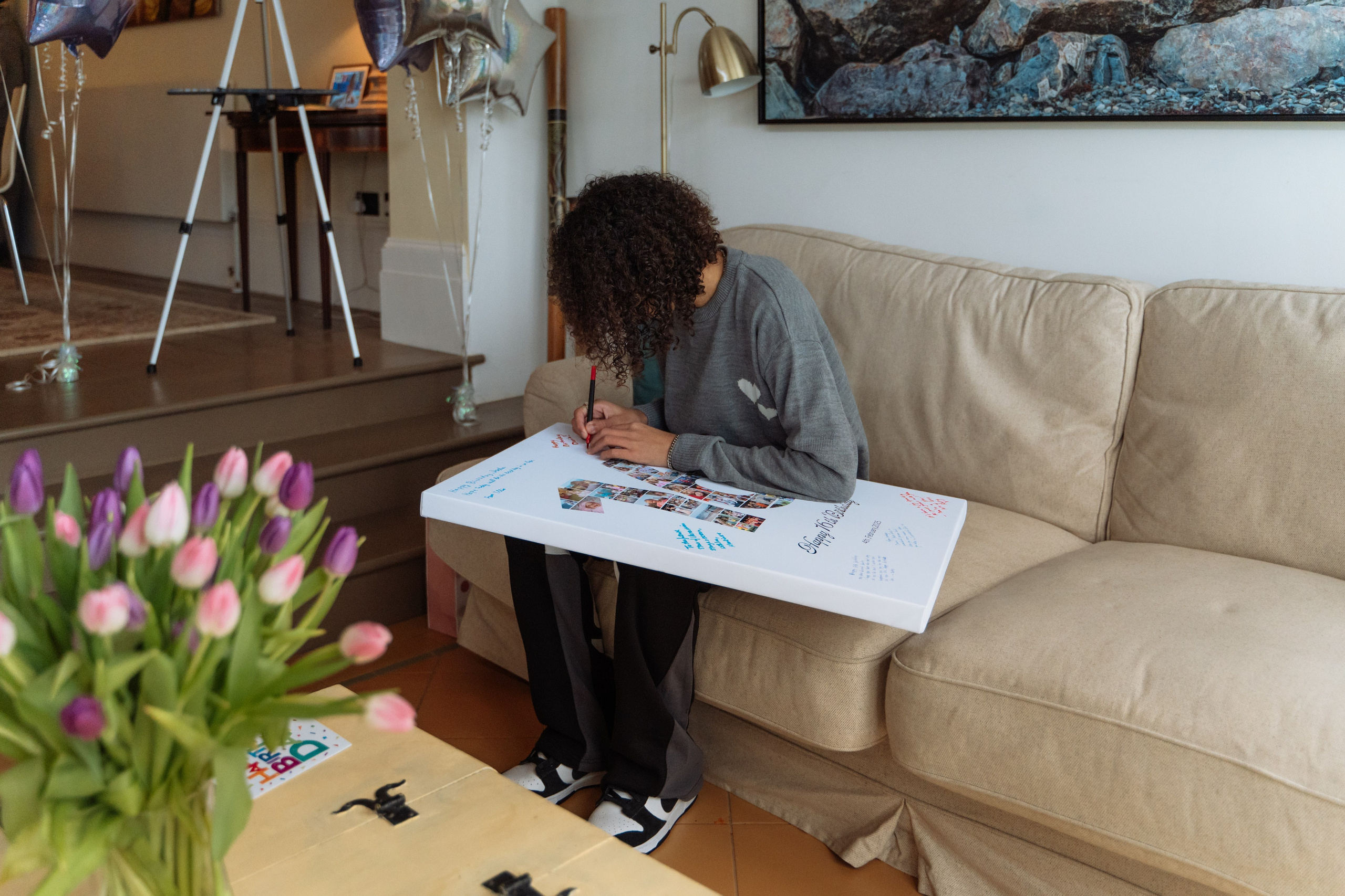 Home Birthday party. Photographer in London Daria Agafonova