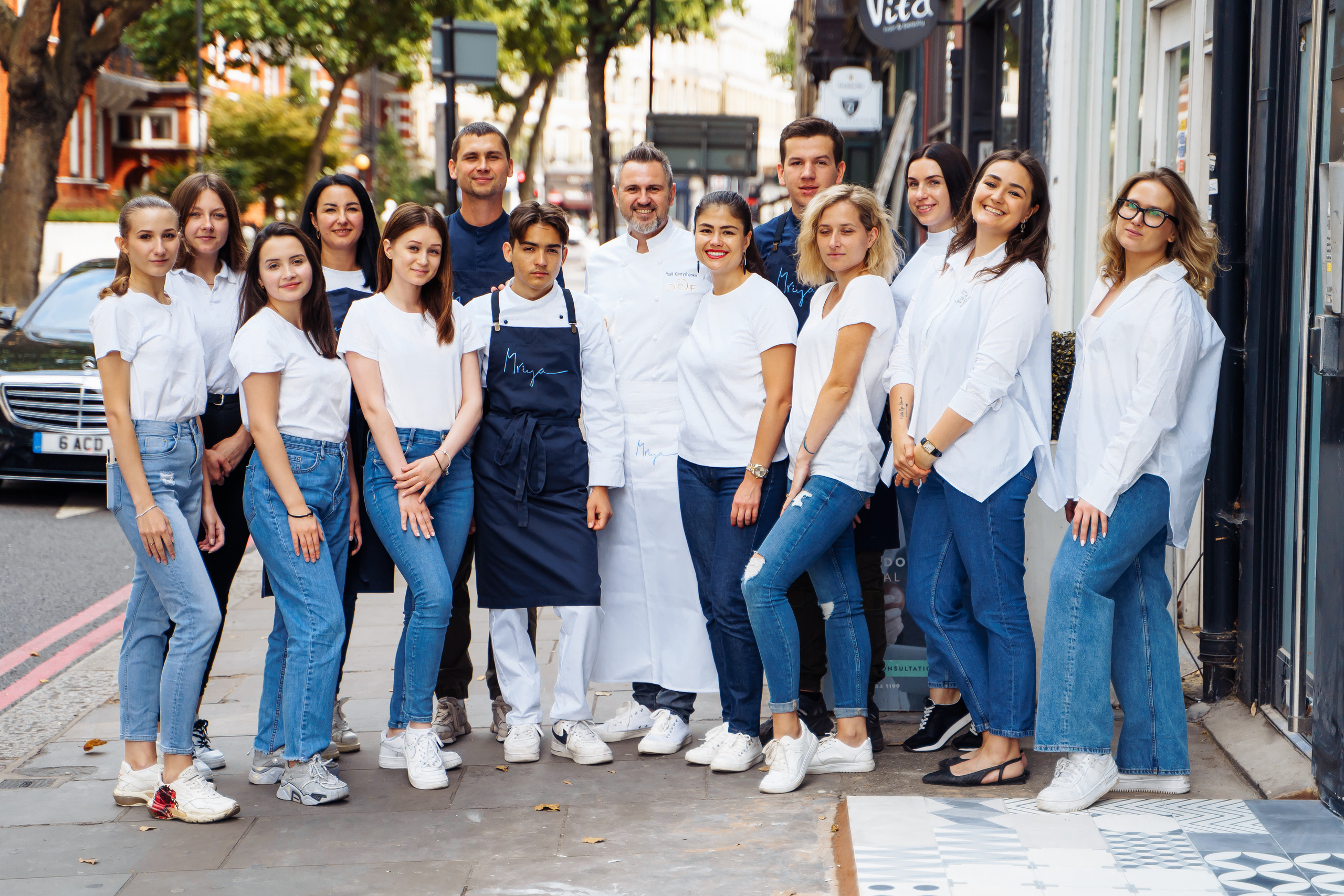 “Mriya” restaurant staff. London. Photographer in London Daria Agafonova
