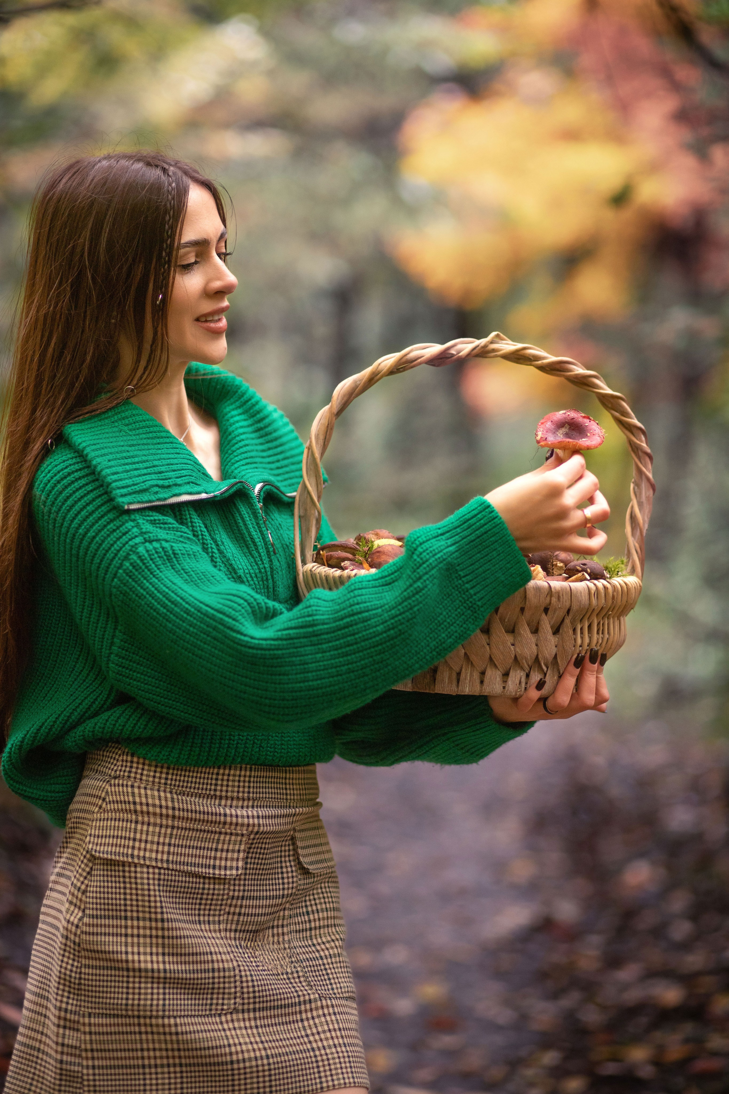 Фотопрогулянка осіннім лісом з Настею. Сімейний та дитячий фотограф Київ, Ірпінь, Буча — Галина Пивоварова