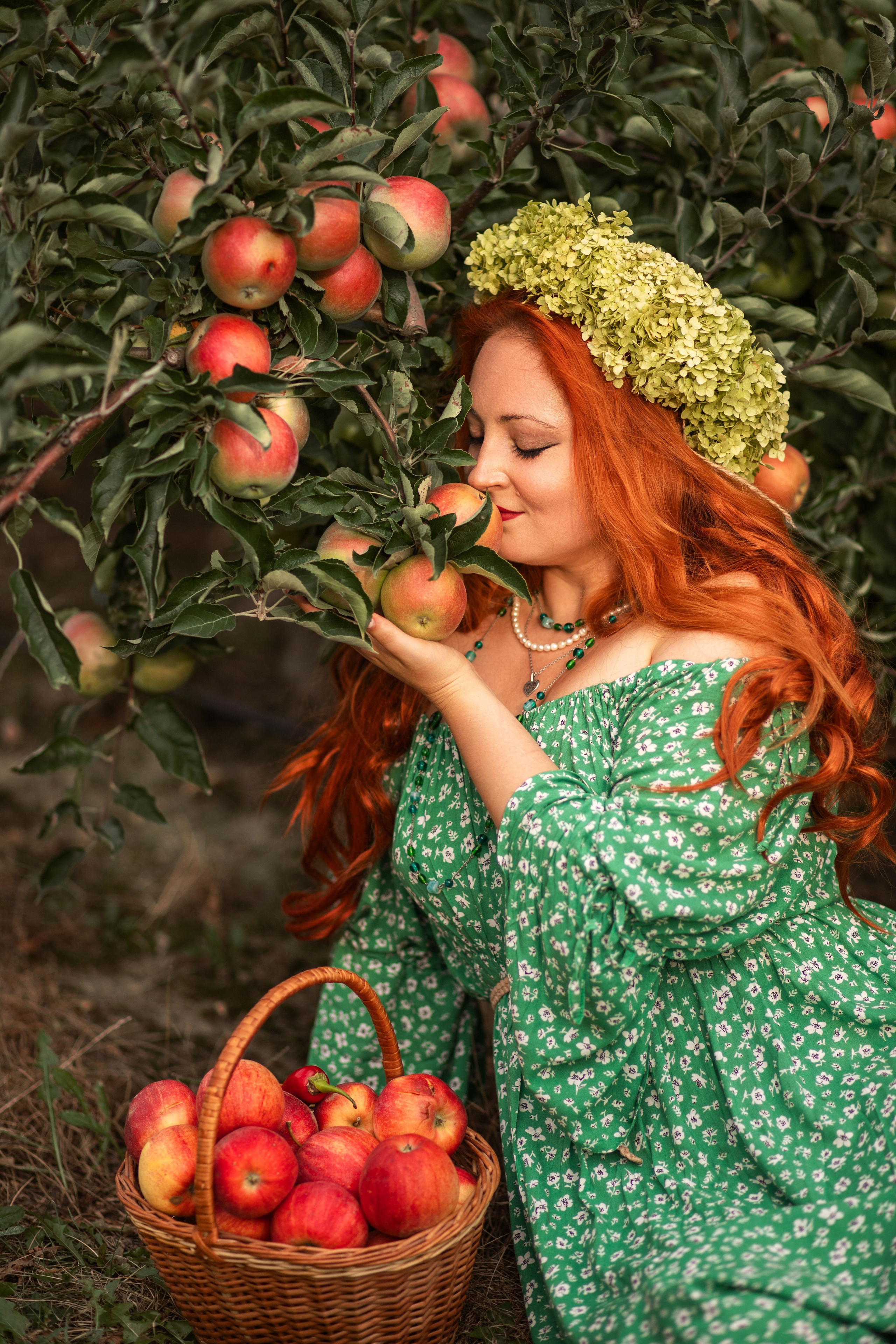 Жіноча фотозйомка з Марією «Краса стиглих фруктів». Сімейний та дитячий фотограф Київ, Ірпінь, Буча — Галина Пивоварова