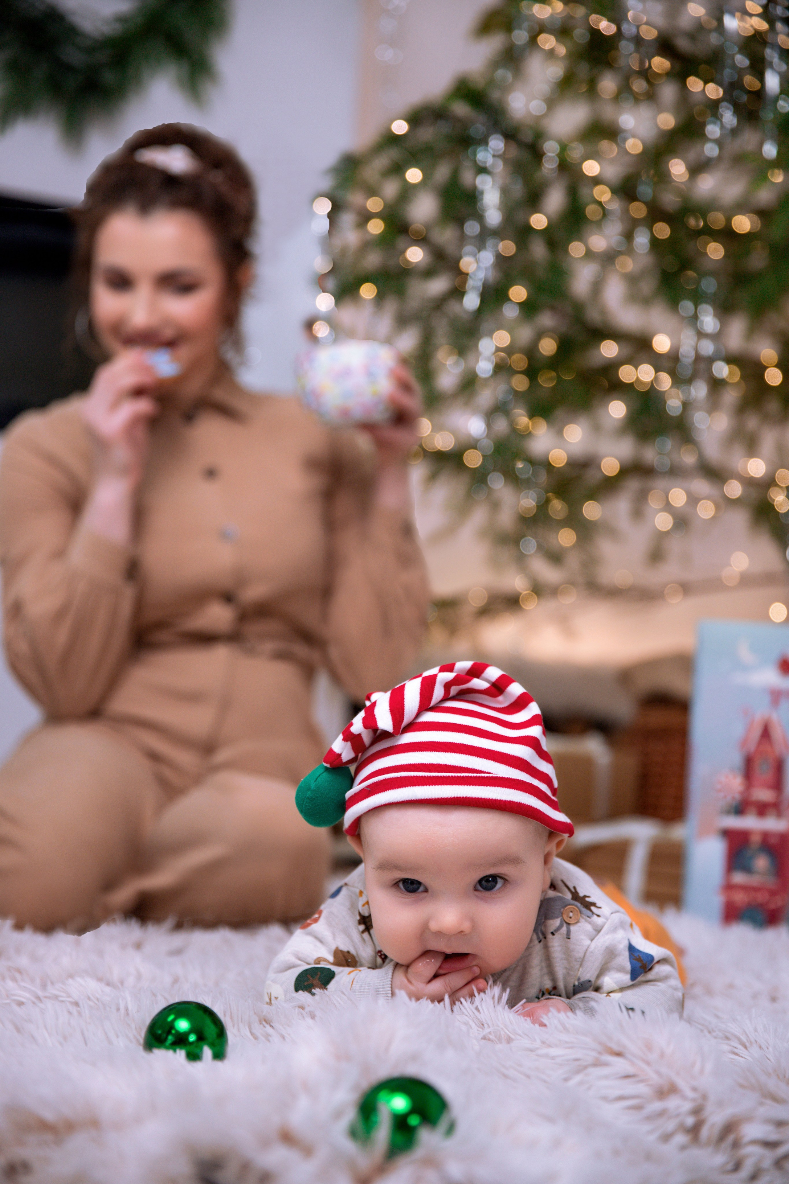Новорічна сімейна зйомка Аліни та маленького Енея. Сімейний та дитячий фотограф Київ, Ірпінь, Буча — Галина Пивоварова