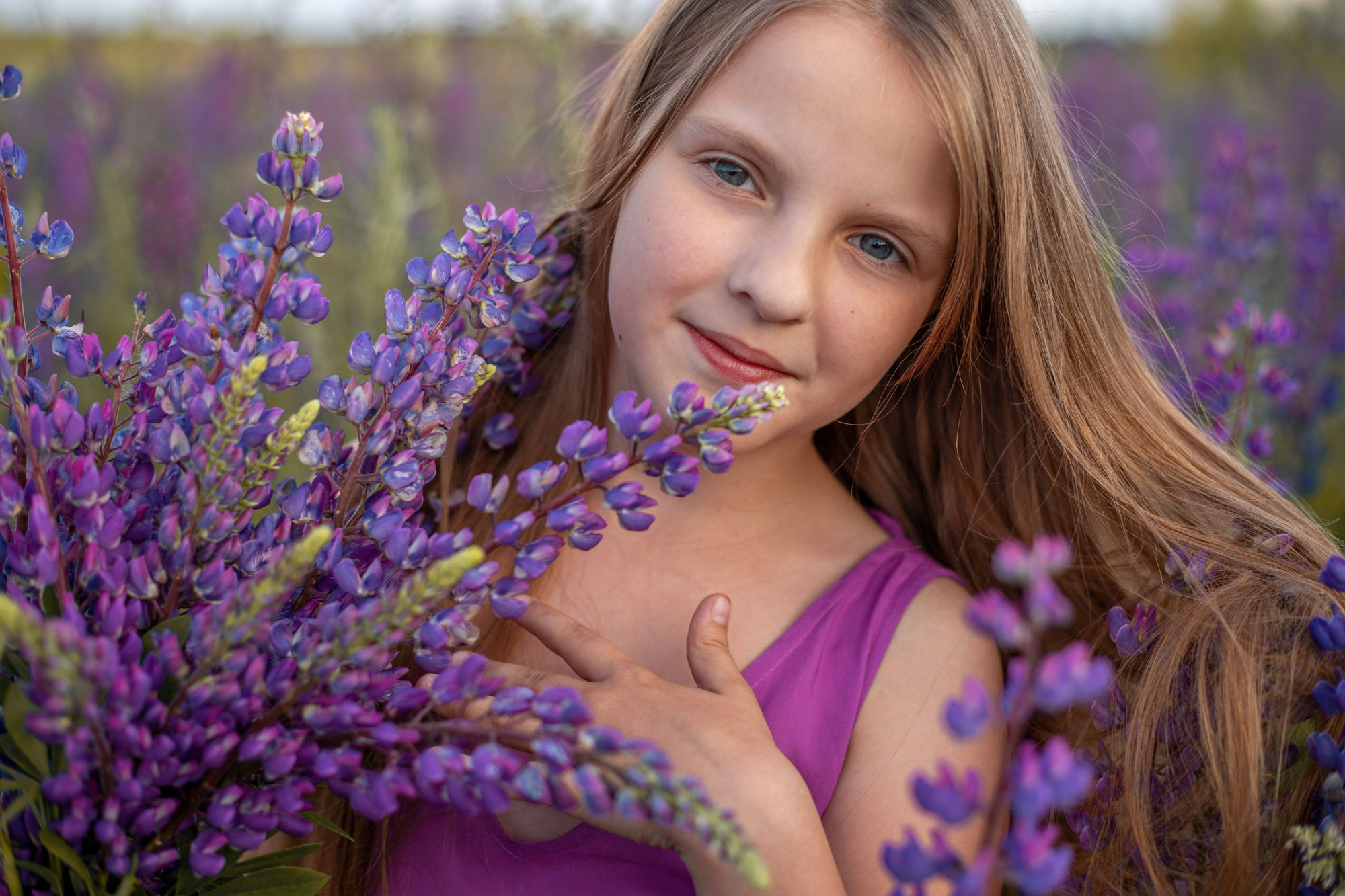 Фотосессия в люпинах. Сімейний та дитячий фотограф Київ, Ірпінь, Буча — Галина Пивоварова