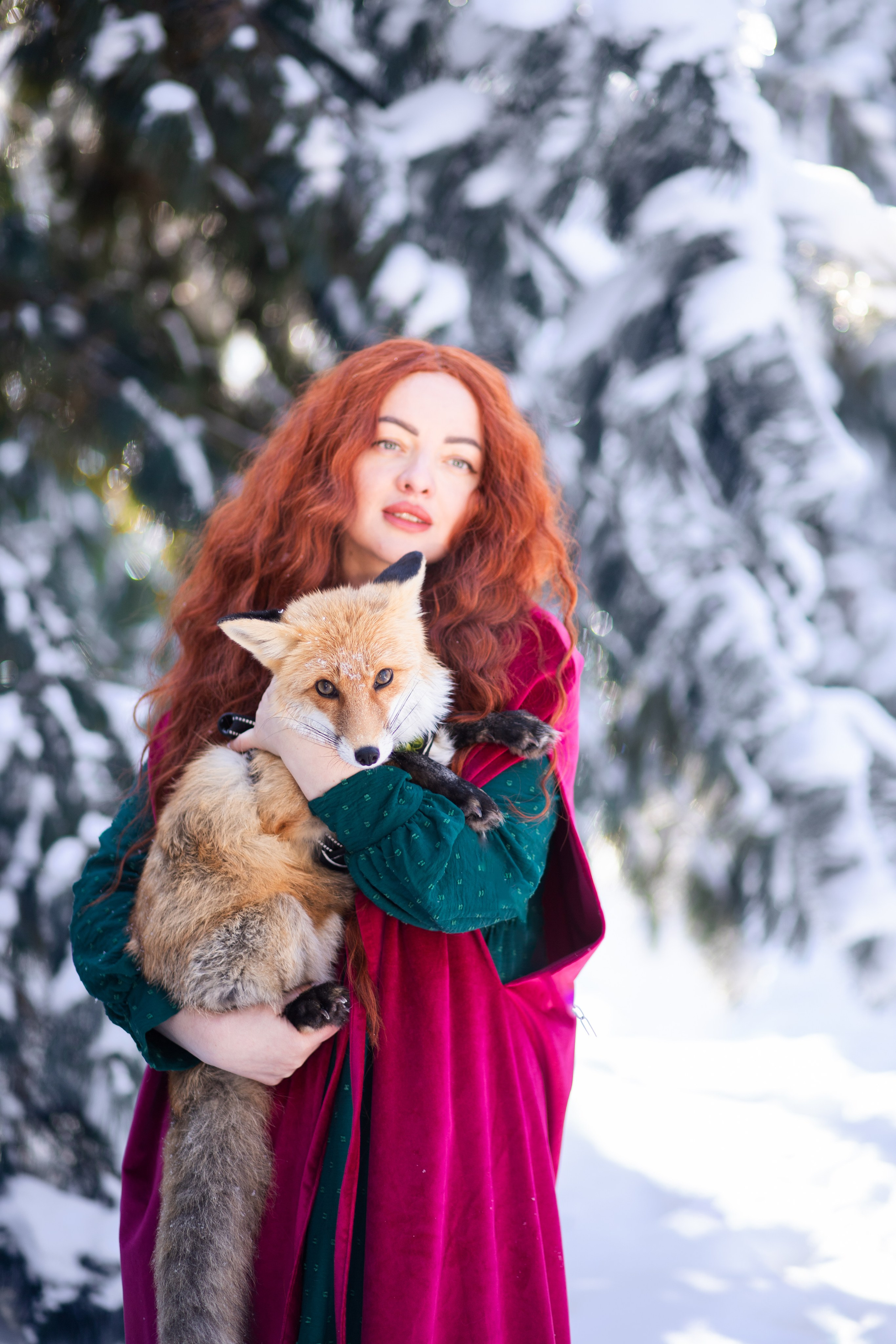 Фотозйомка в зимовому лісі з Яною. Сімейний та дитячий фотограф Київ, Ірпінь, Буча — Галина Пивоварова