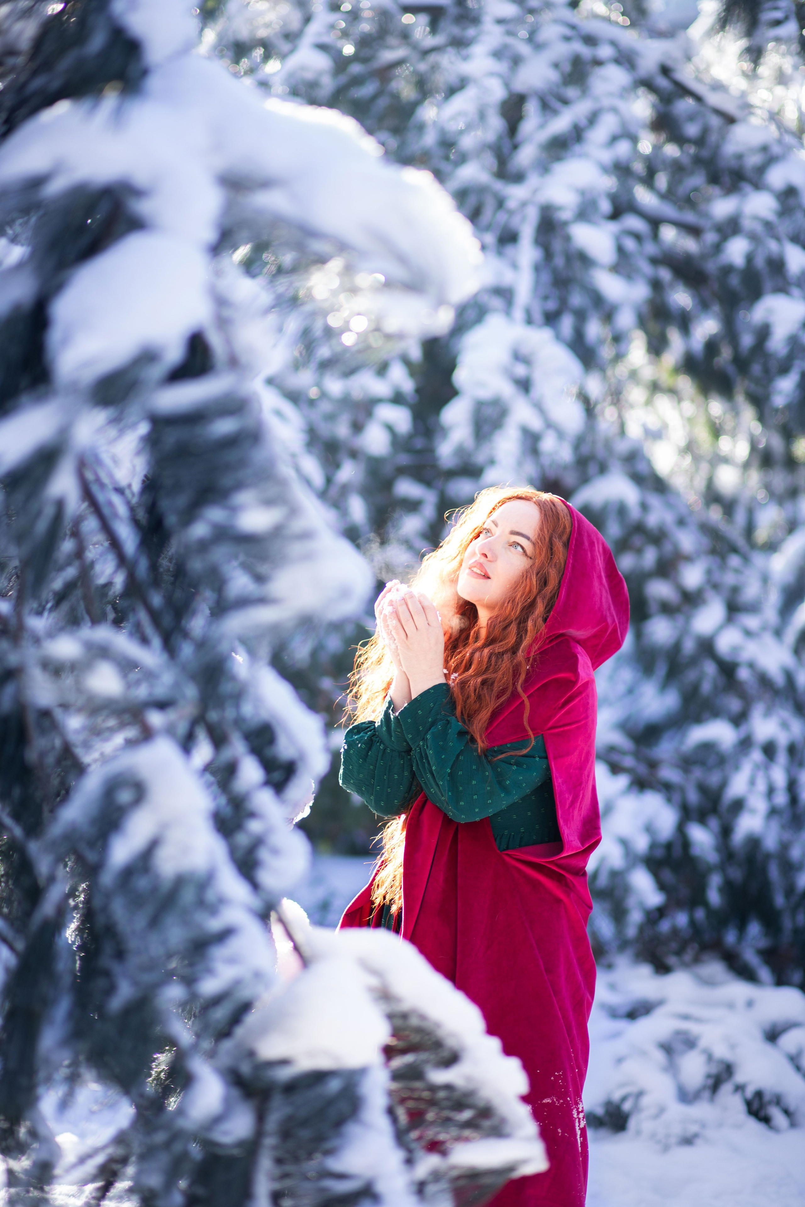 Фотозйомка в зимовому лісі з Яною. Сімейний та дитячий фотограф Київ, Ірпінь, Буча — Галина Пивоварова