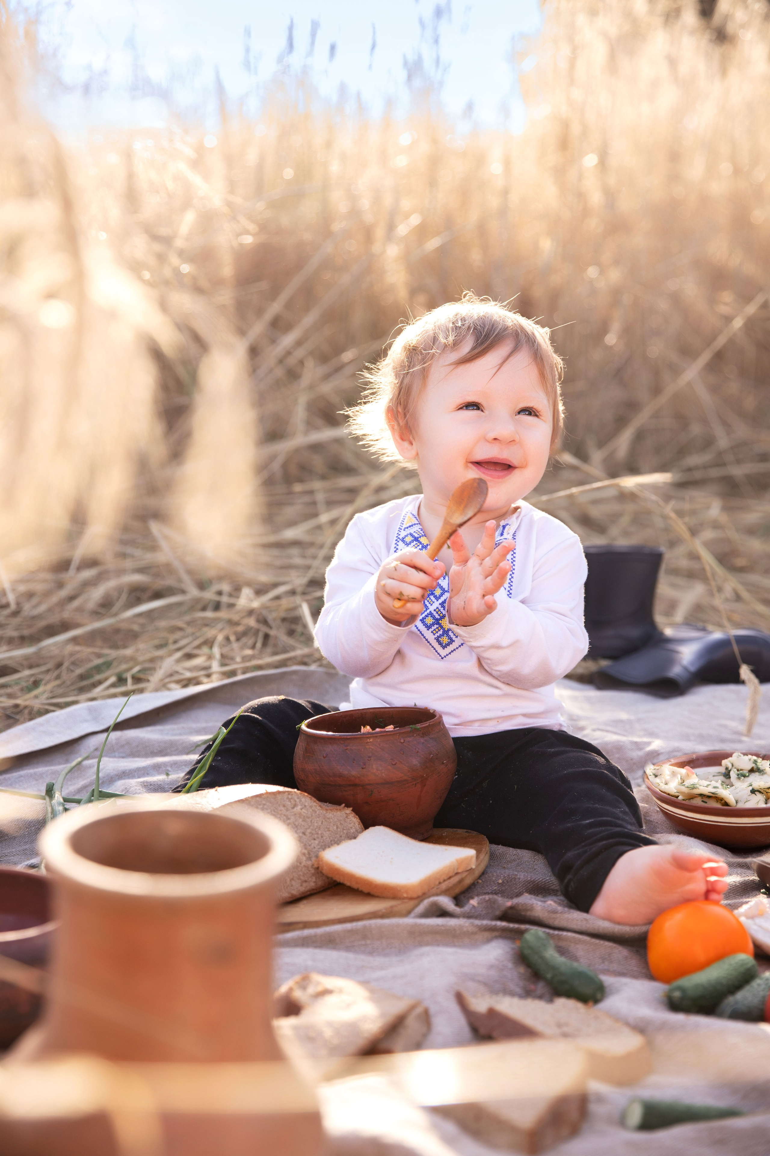 Сімейна фотосесія Надії з малечею в національному стилі. Сімейний та дитячий фотограф Київ, Ірпінь, Буча — Галина Пивоварова