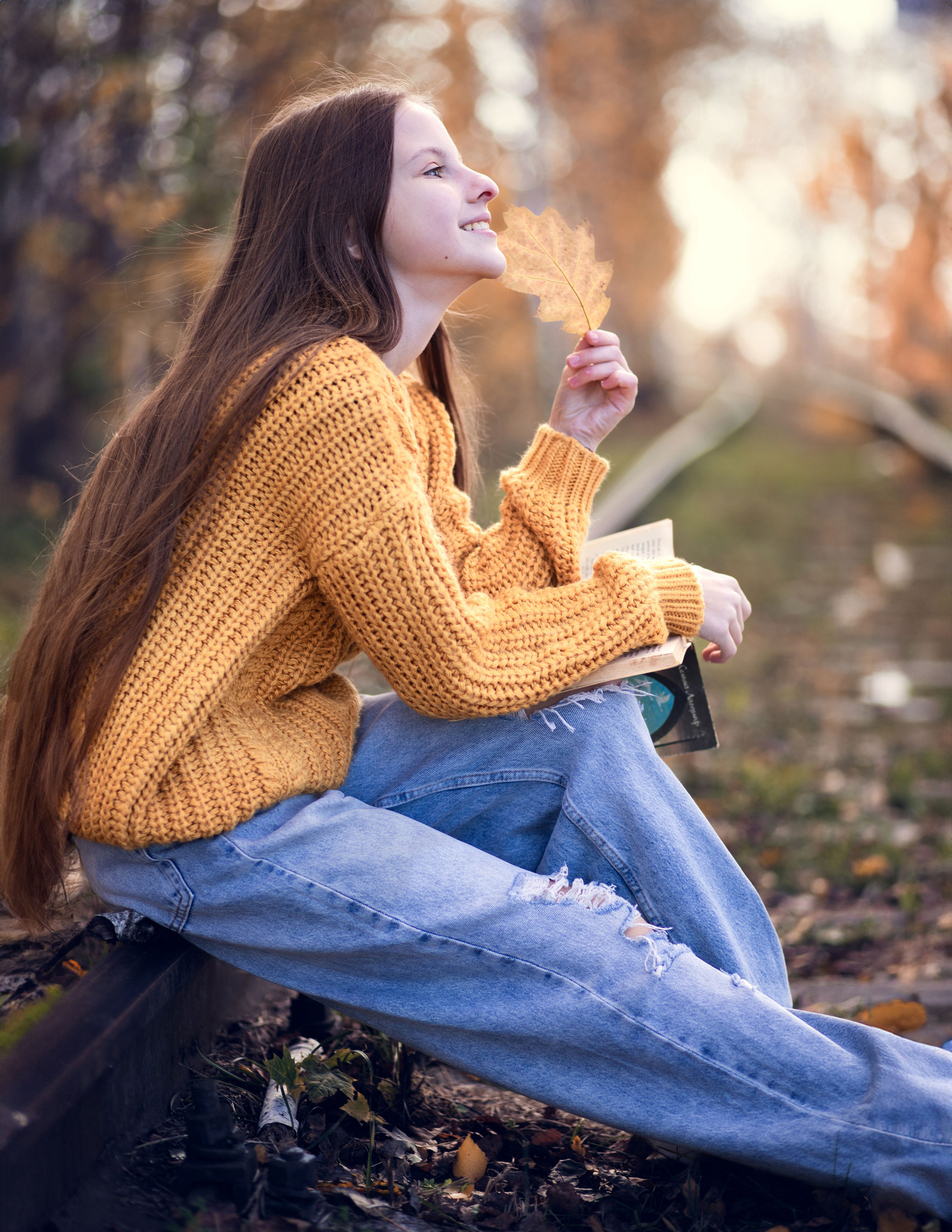 Теплий листопад з Юлею. Сімейний та дитячий фотограф Київ, Ірпінь, Буча — Галина Пивоварова