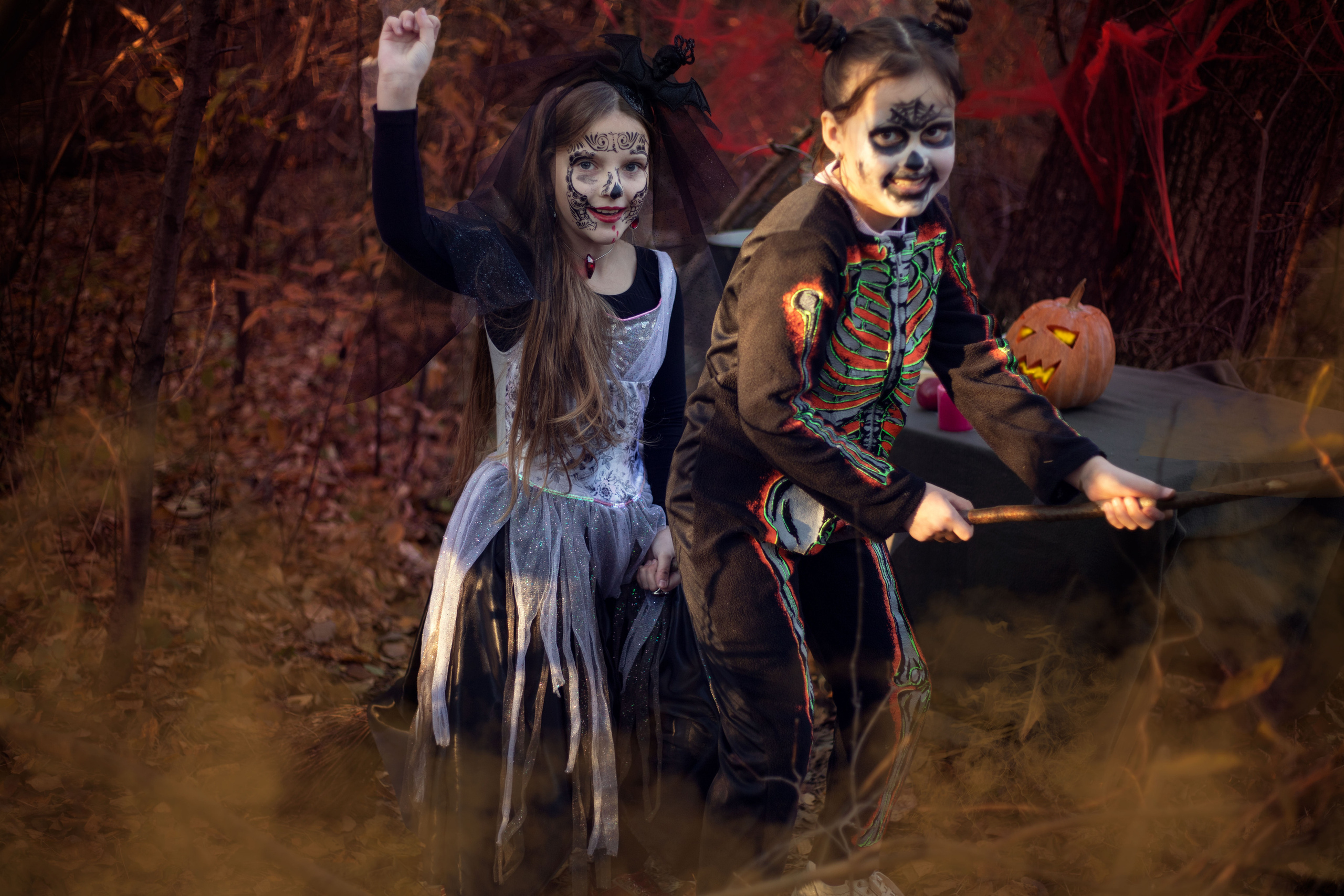 Мистический лес в Helloween вечер. Сімейний та дитячий фотограф Київ, Ірпінь, Буча — Галина Пивоварова