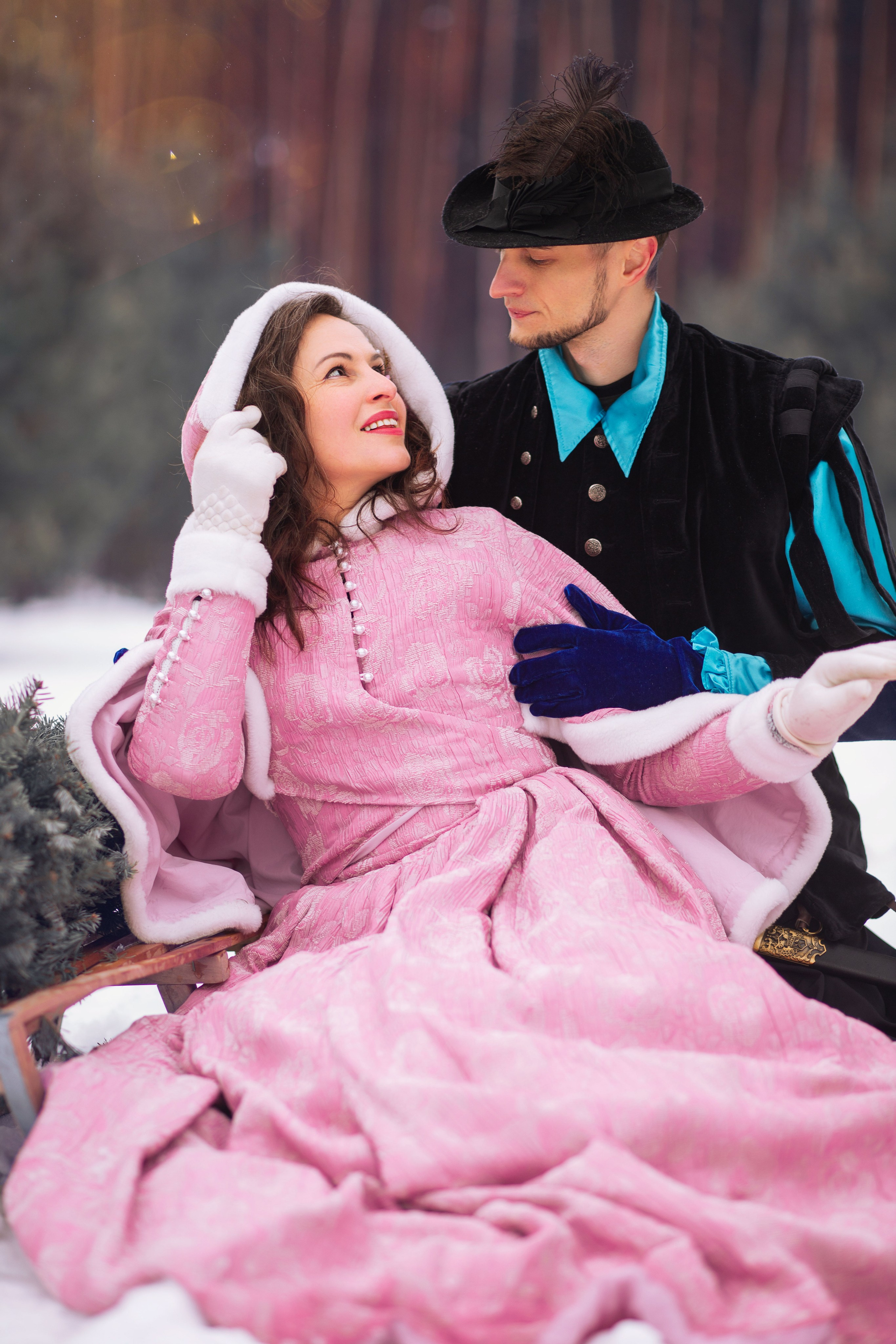 Зимова казкова фотопрогулянка Юлії і Кіріла. Сімейний та дитячий фотограф Київ, Ірпінь, Буча — Галина Пивоварова