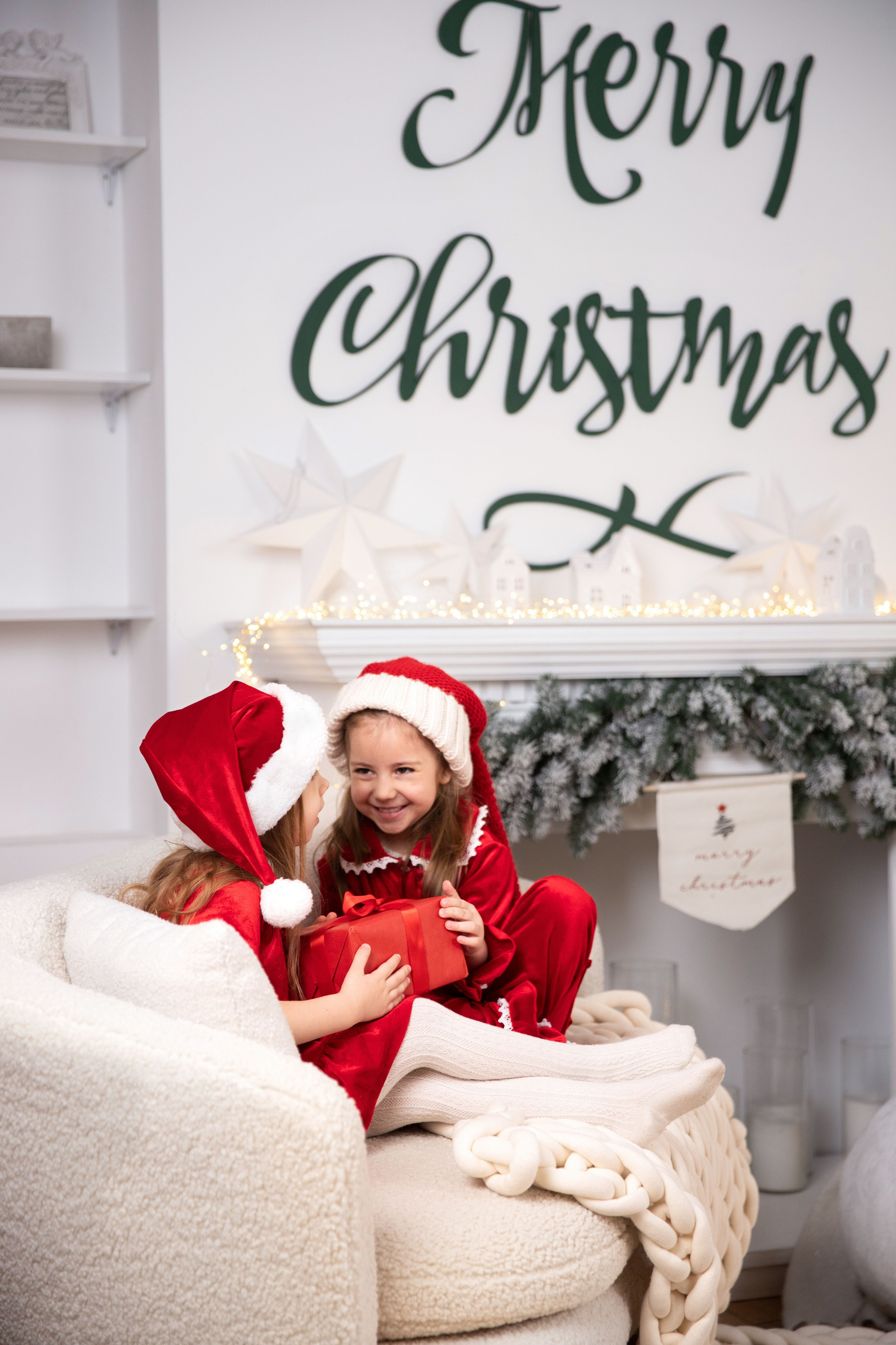 Різдвяний фотовечір з Яною і Машулею. Сімейний та дитячий фотограф Київ, Ірпінь, Буча — Галина Пивоварова