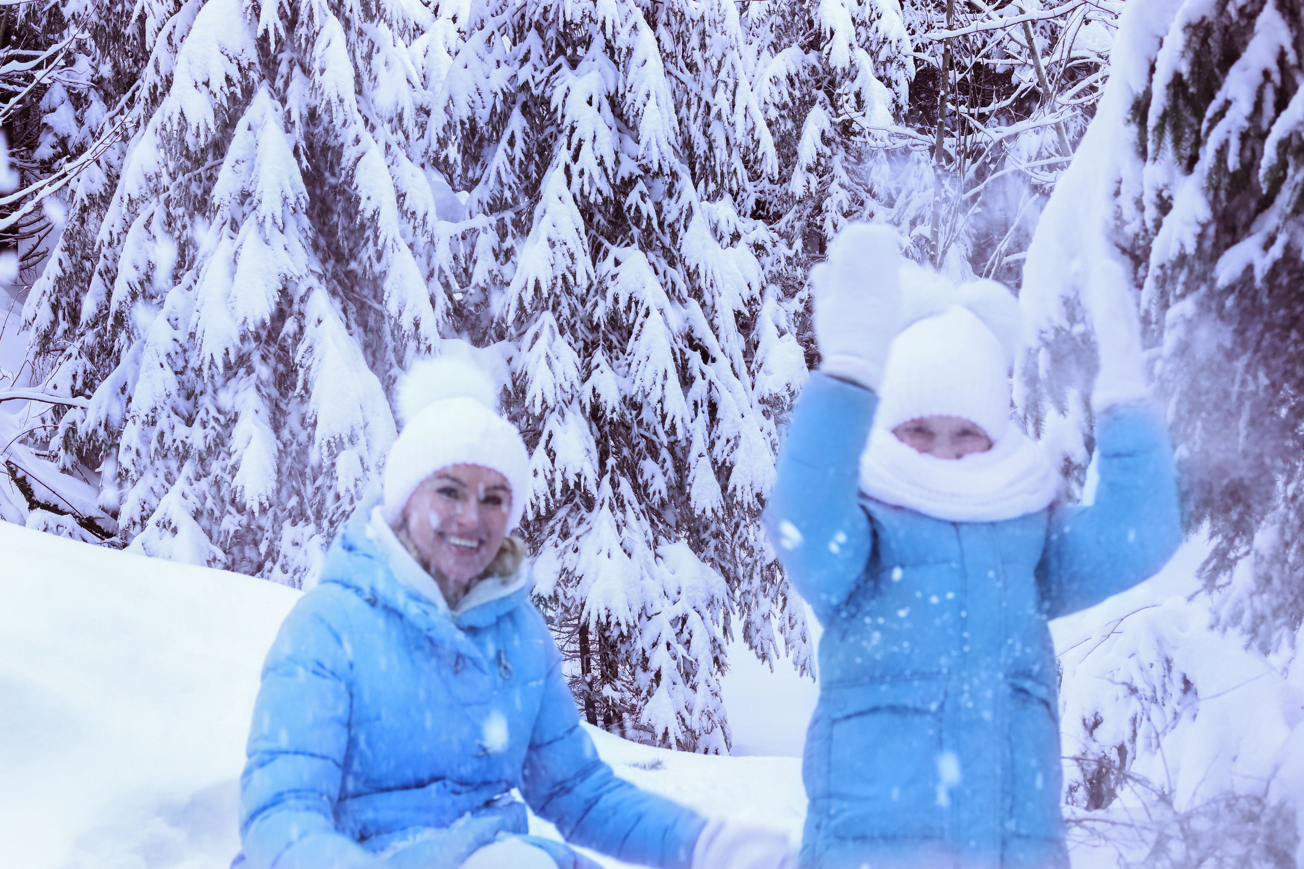 Зимняя фотопрогулка по заснеженному лесу. Сімейний та дитячий фотограф Київ, Ірпінь, Буча — Галина Пивоварова